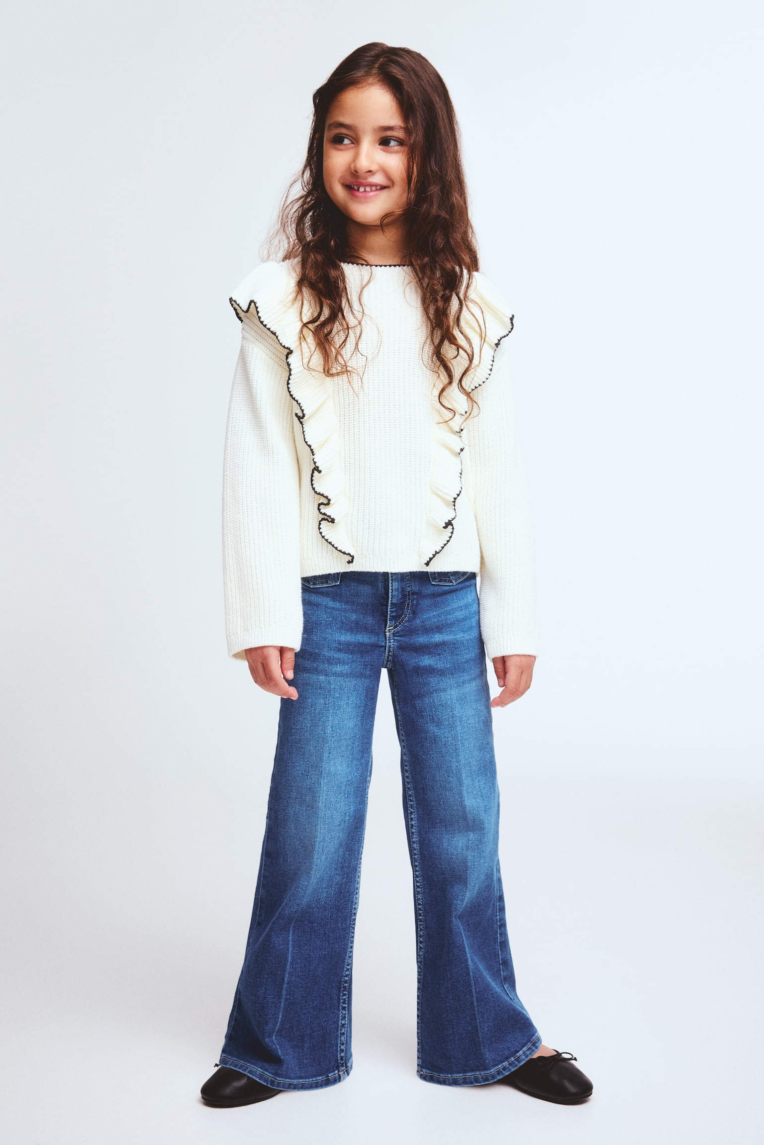 Wide Leg Jeans - Teksas plava/Svetla teksas plava - 2