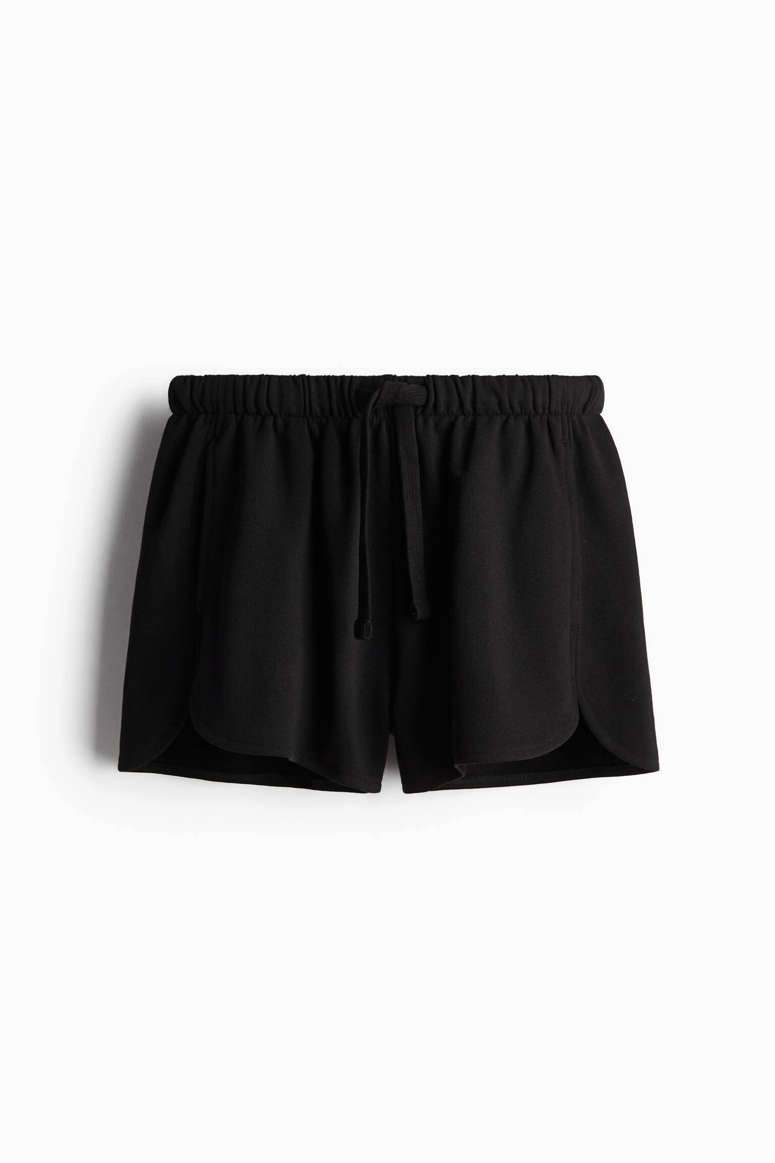 Loose-fit sweatshorts - Black/Light grey marl/Light beige/White - 2