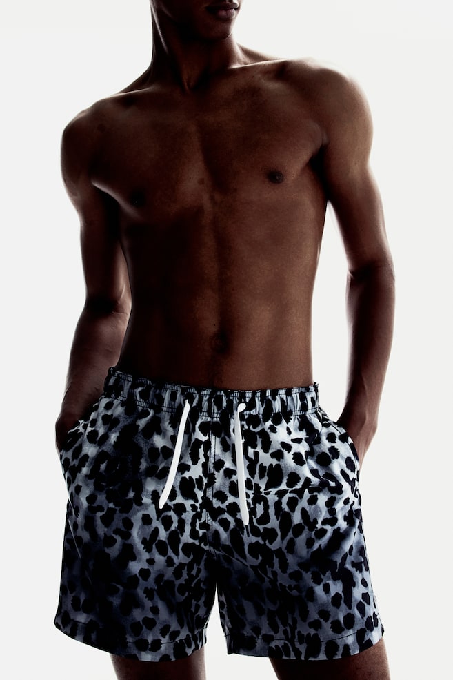 Patterned swim shorts - Blue/Leopard print/Dark grey/Striped/Dark blue/Leaf-patterned/Green/Printed/dc/dc/dc - 4
