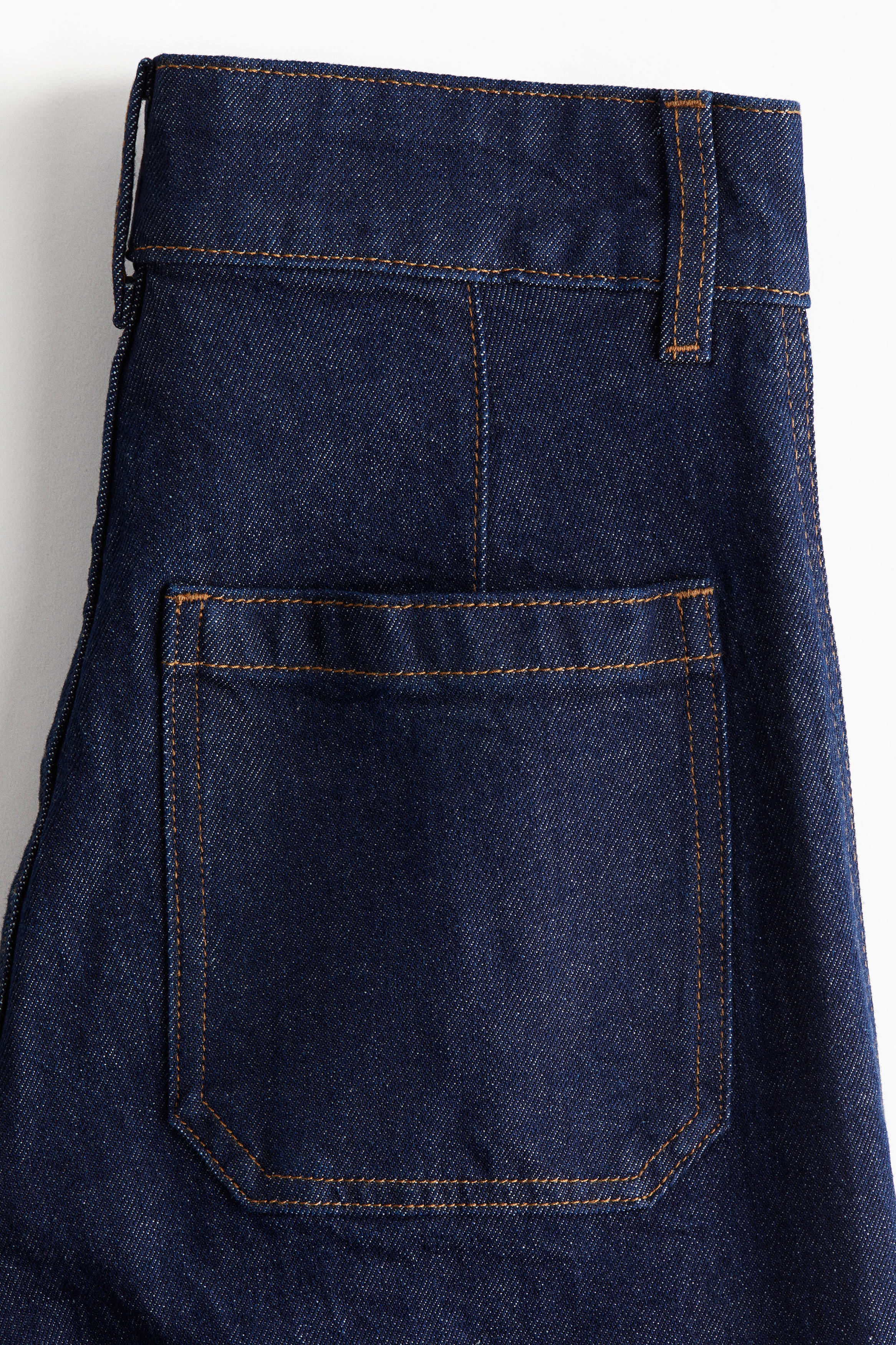 Wide High Ankle Jeans