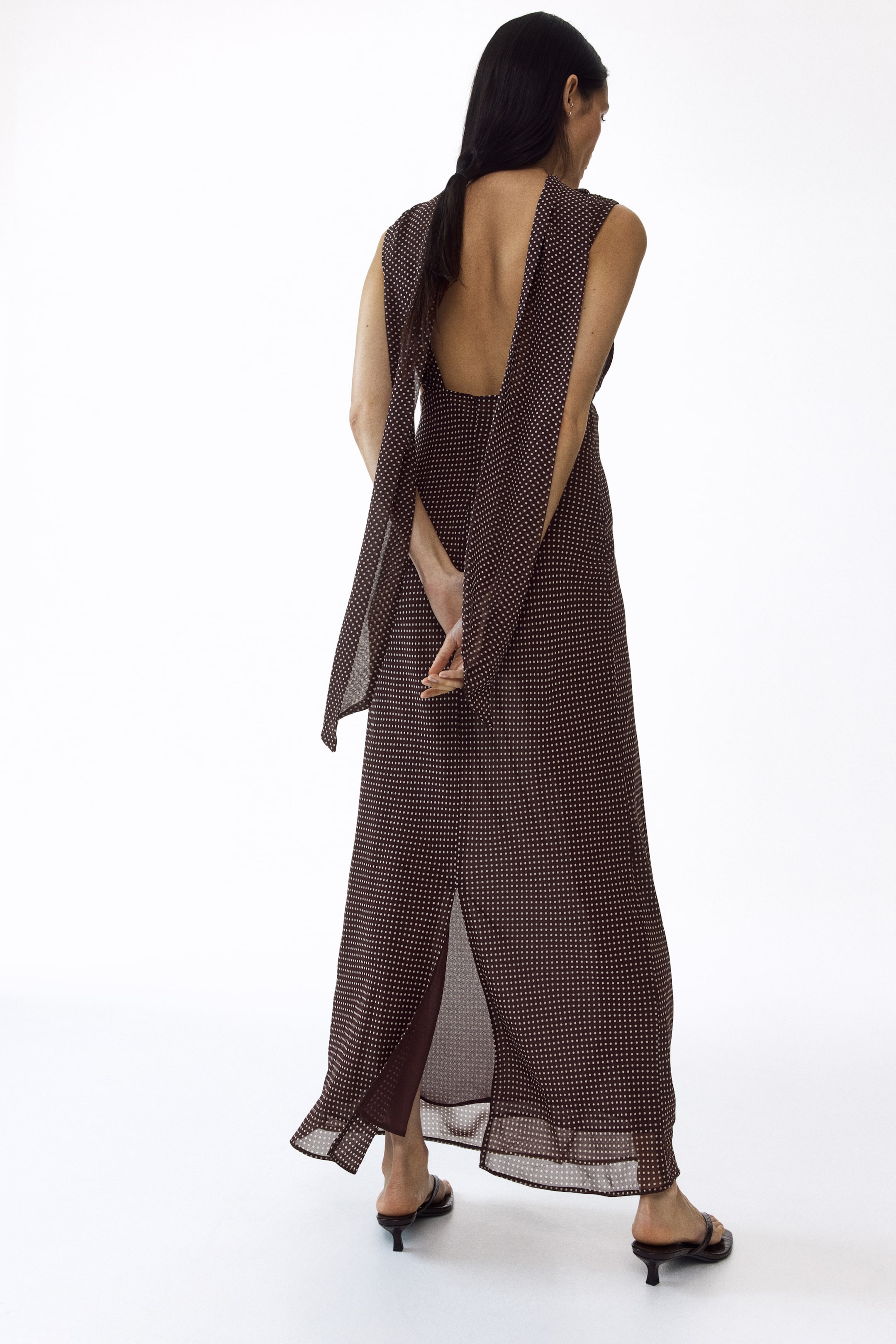 Robe MAMA en mousseline avec écharpe
