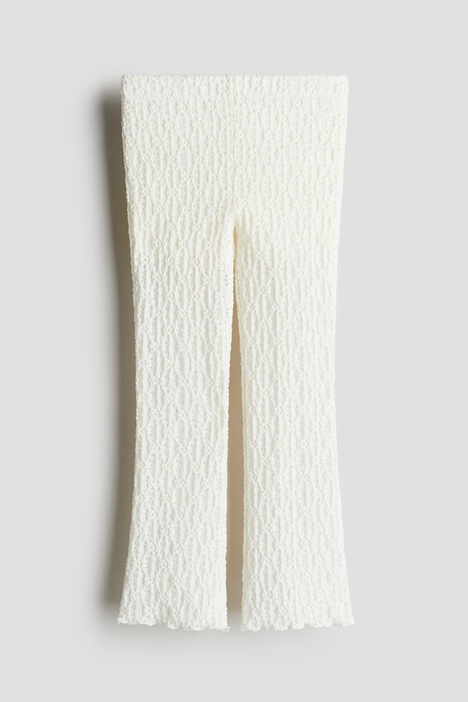 Jerseyhose mit Struktur - Weiß - 1
