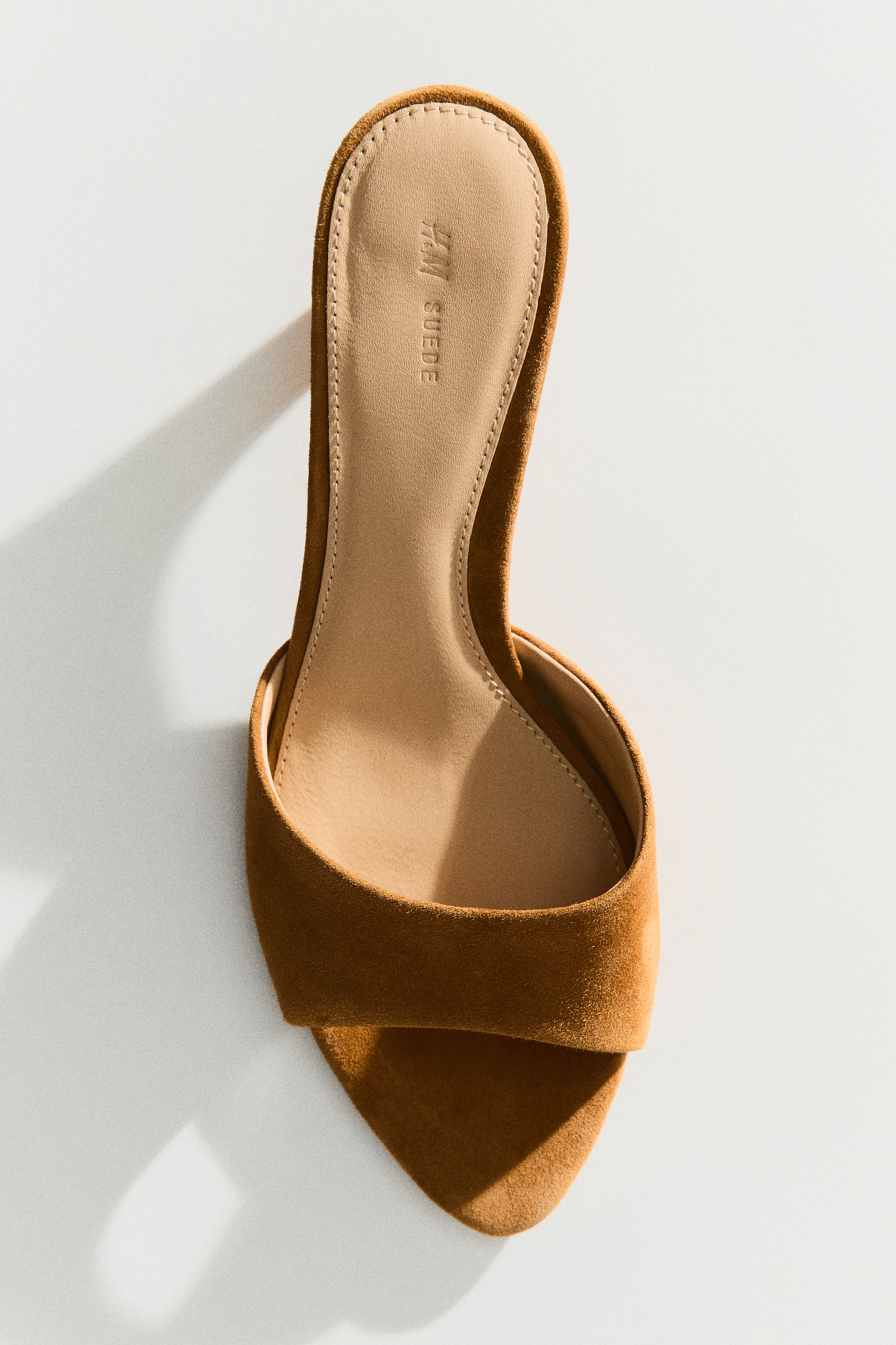 Kitten-Heeled Suede Mules