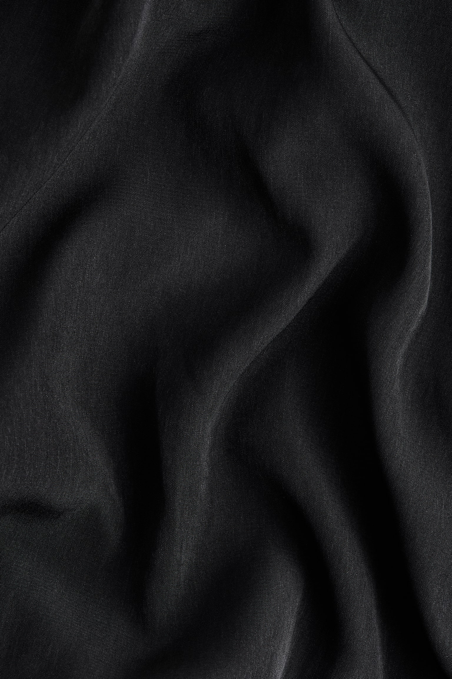 Vestido midi drapeado-Negro - 4