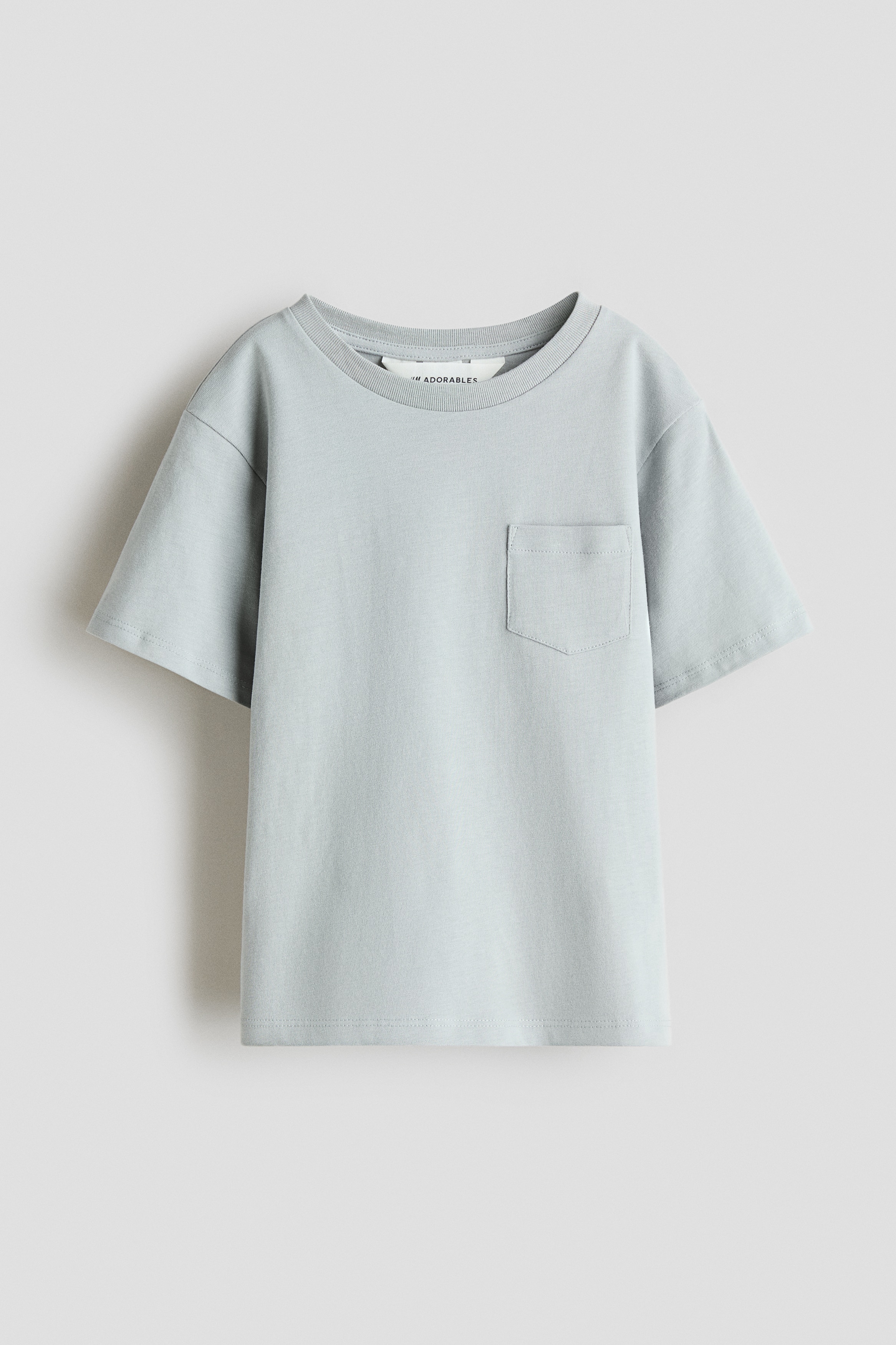 Loose Fit Cotton Tee - Light turquoise