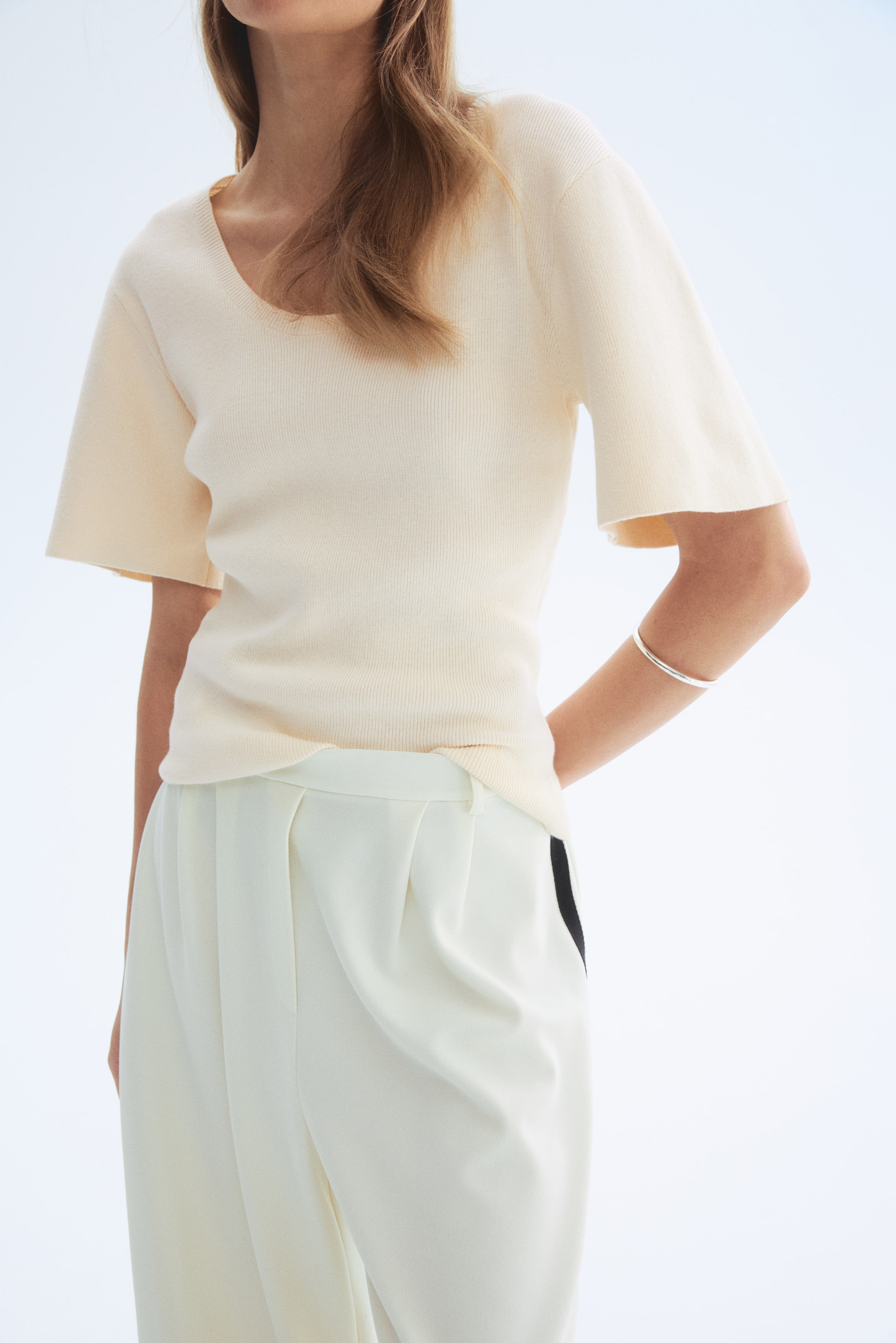 T-shirt en tricot fin