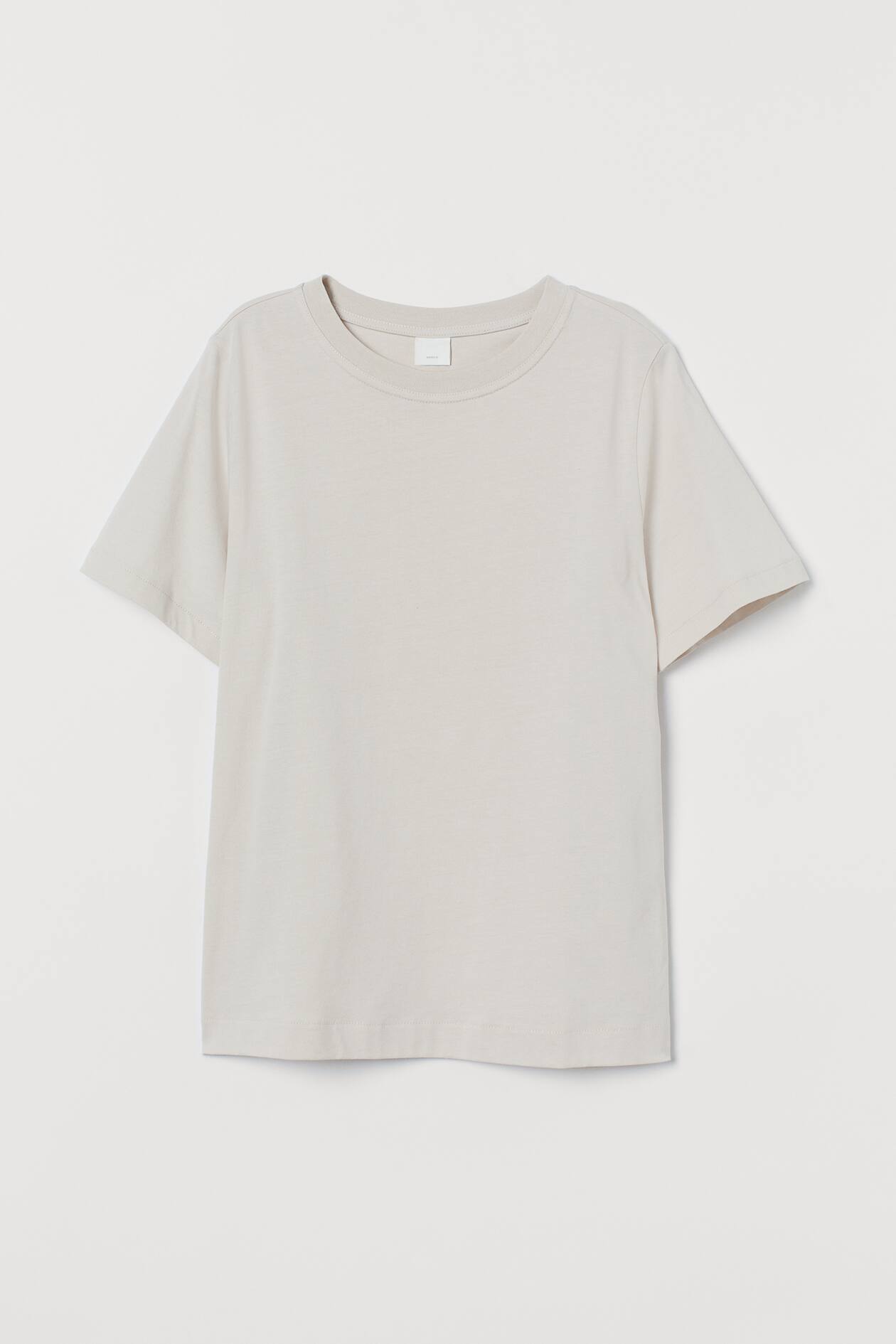 Cotton T-shirt - Light beige - Ladies | H&M US