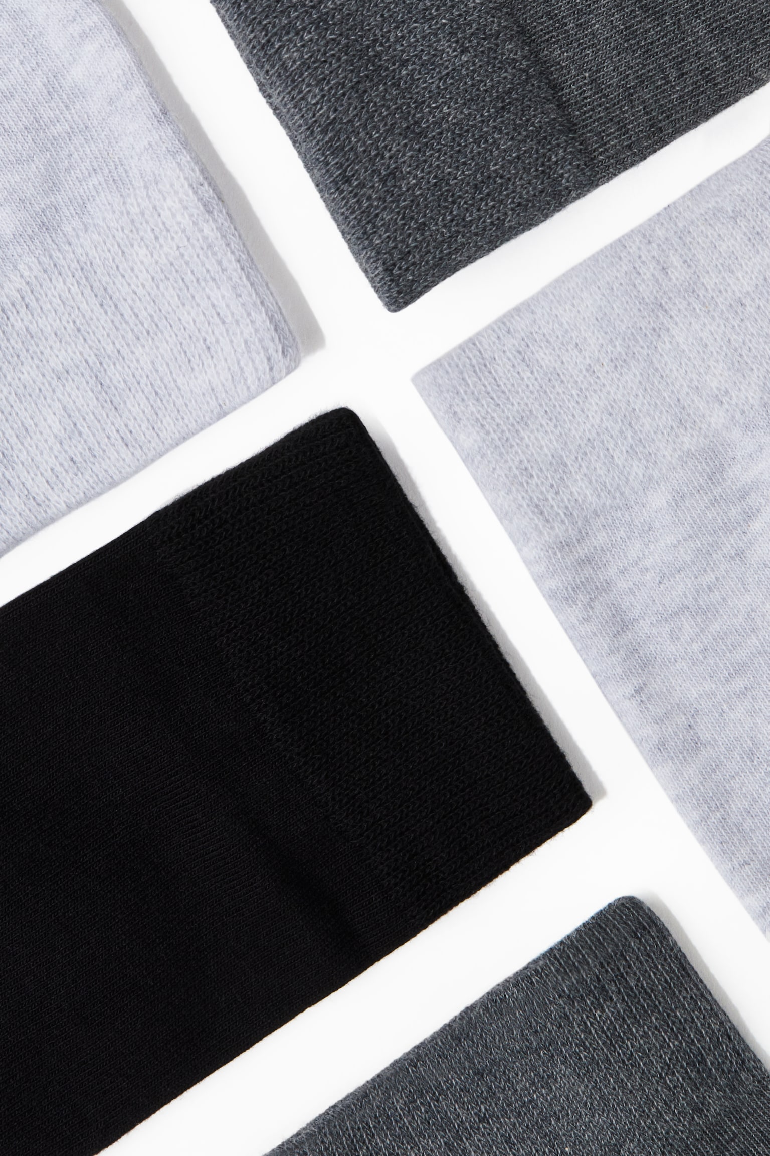 5-pack socks - Light grey/Dark grey/White/Burgundy/Black/Black/Black/Grey/Blue/Navy blue/Grey marl - 3