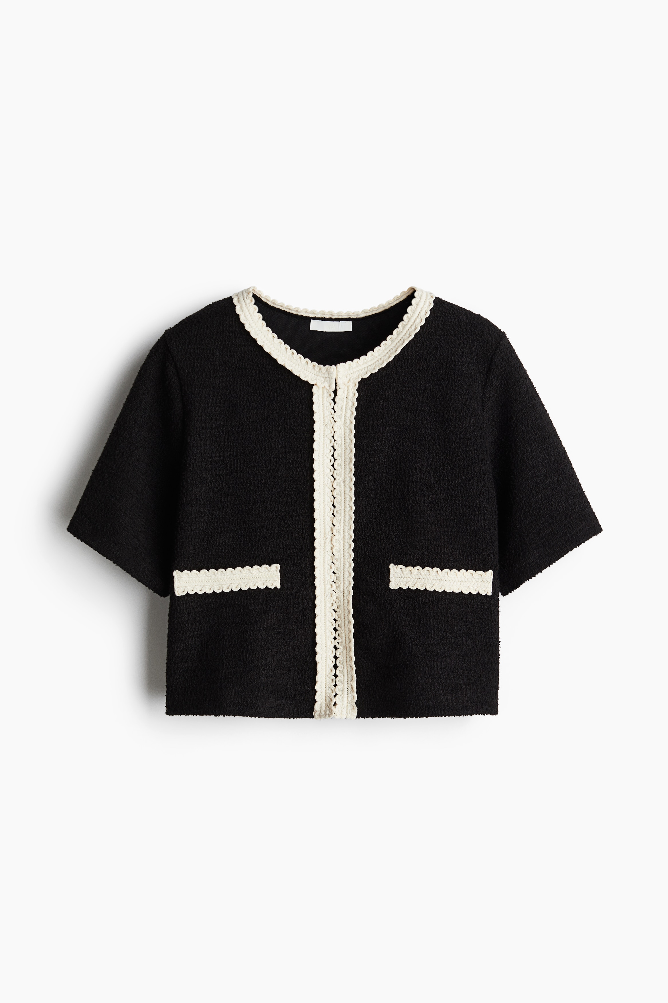 Ladies - Black Short cardigan - Size: XL  - H&M