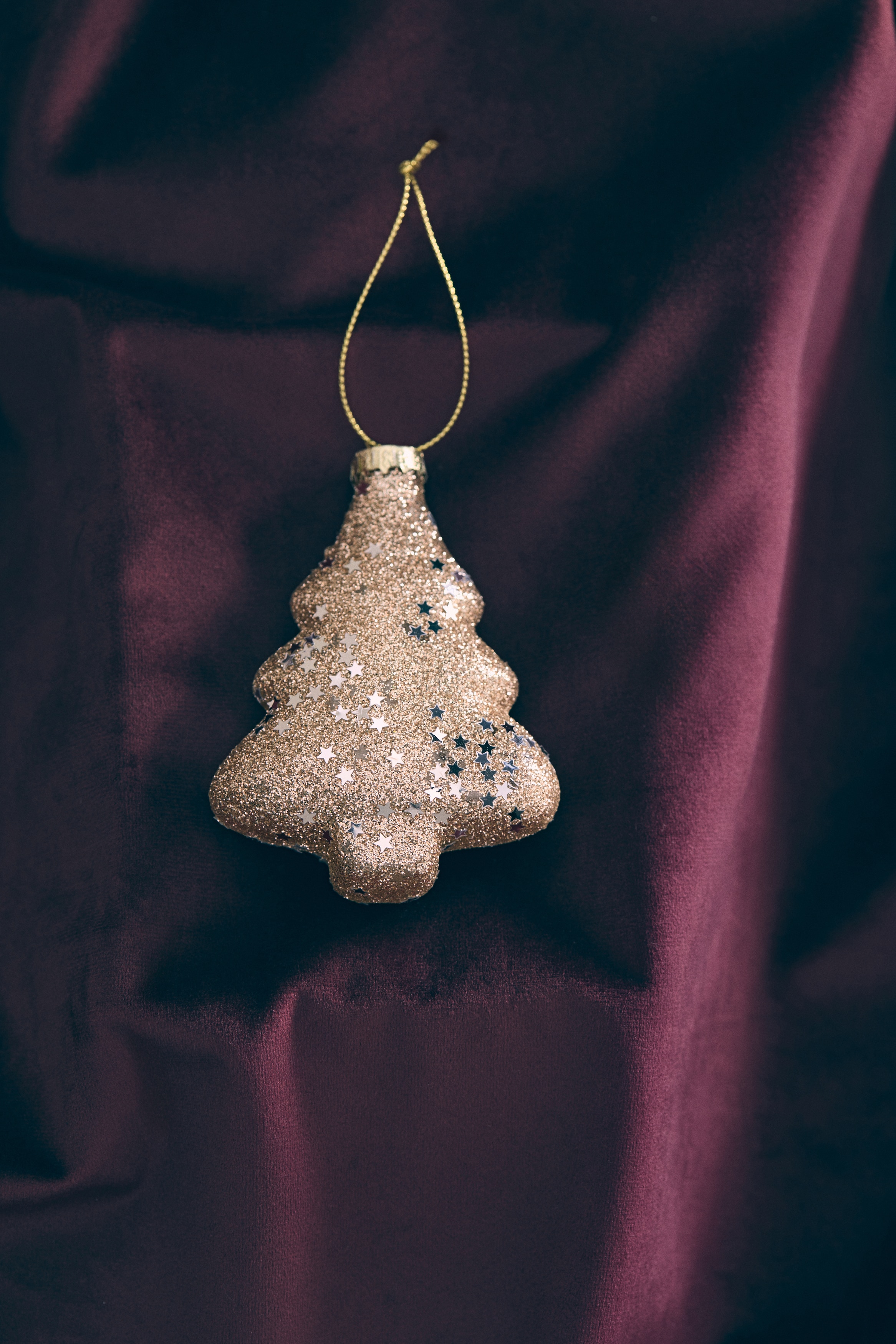 Glass Christmas decoration - Gold-coloured/Christmas tree/Gold-coloured/Pine cone/Gold-coloured/Gingerbread man