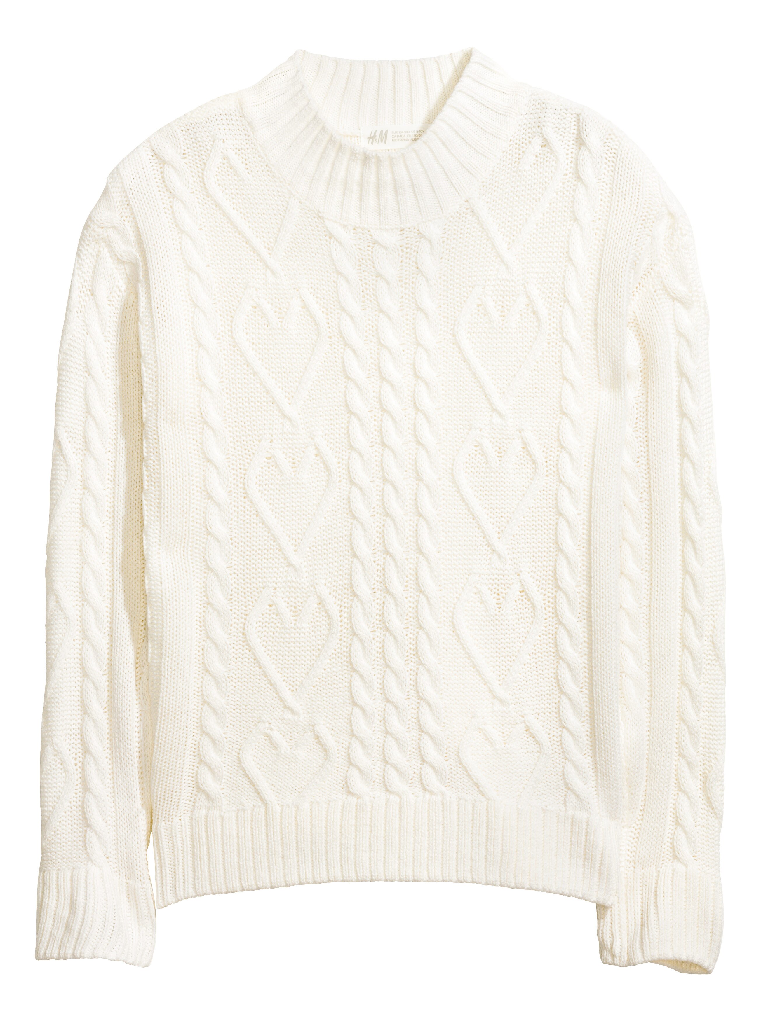 【HAY】 KNIT ホワイト Natural white Knit Sweater for kids | H&M CA