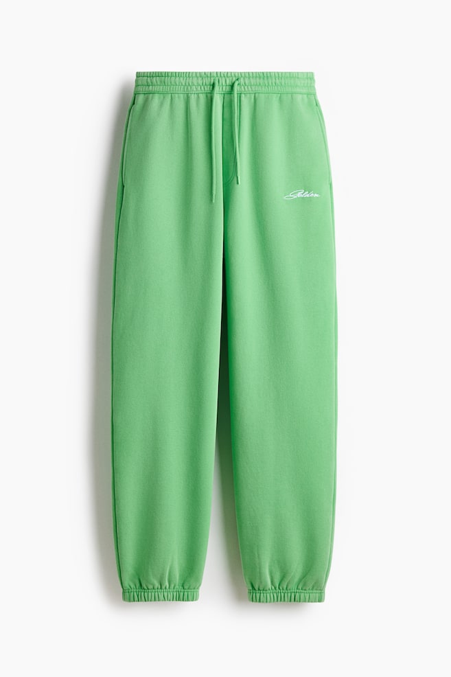 Loose Fit Sweatpants - Bright green/Light grey marl/Fortes Fortuna - 1