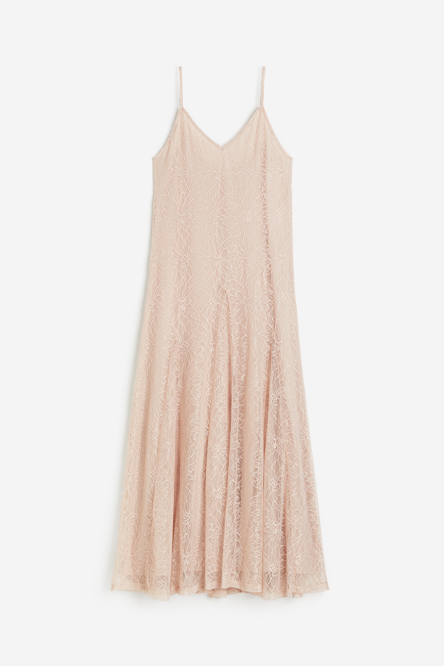 Lace Slip Dress - Dusty pink - 1