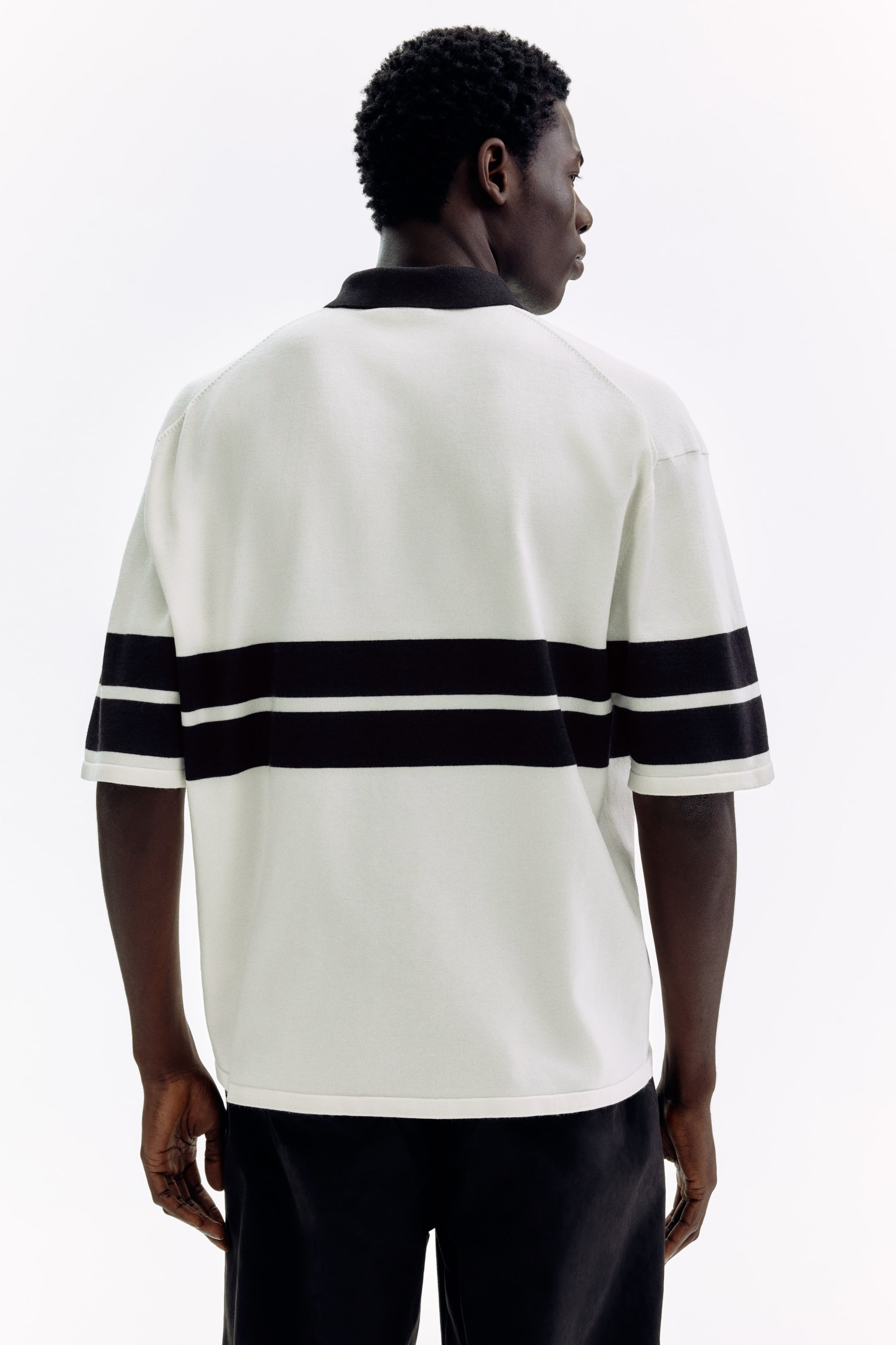 Loose-Fit Knit Polo Shirt