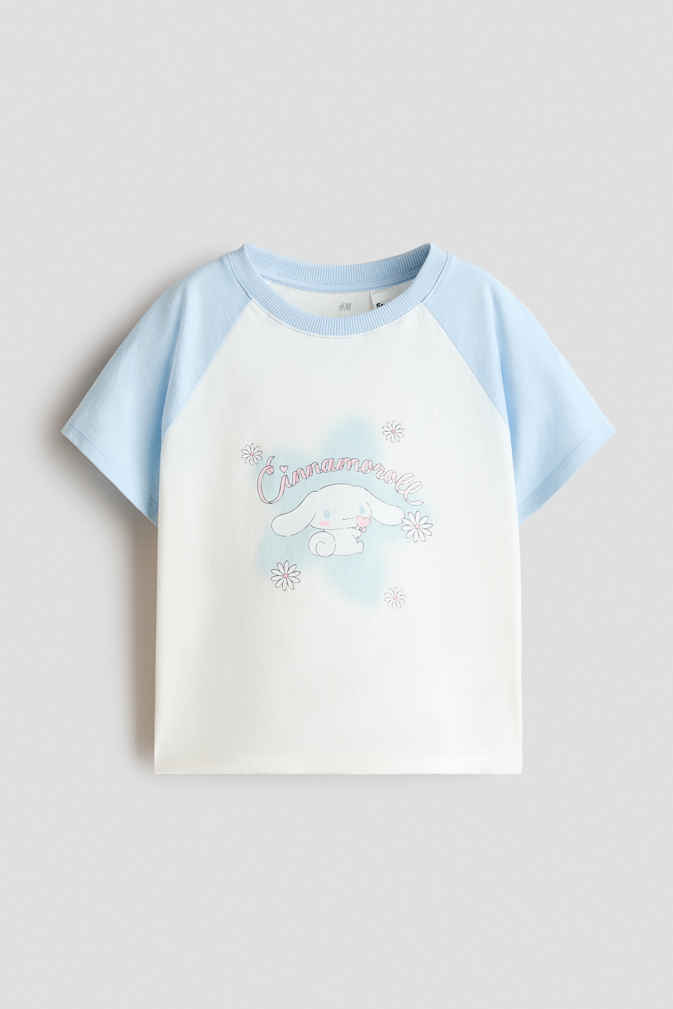 プリントデザイン コットンTシャツ - ライトブルー／シナモロール/クリーム／クロミ/ダークグレー／クロミ/ライトグレーメランジ／ハローキティ