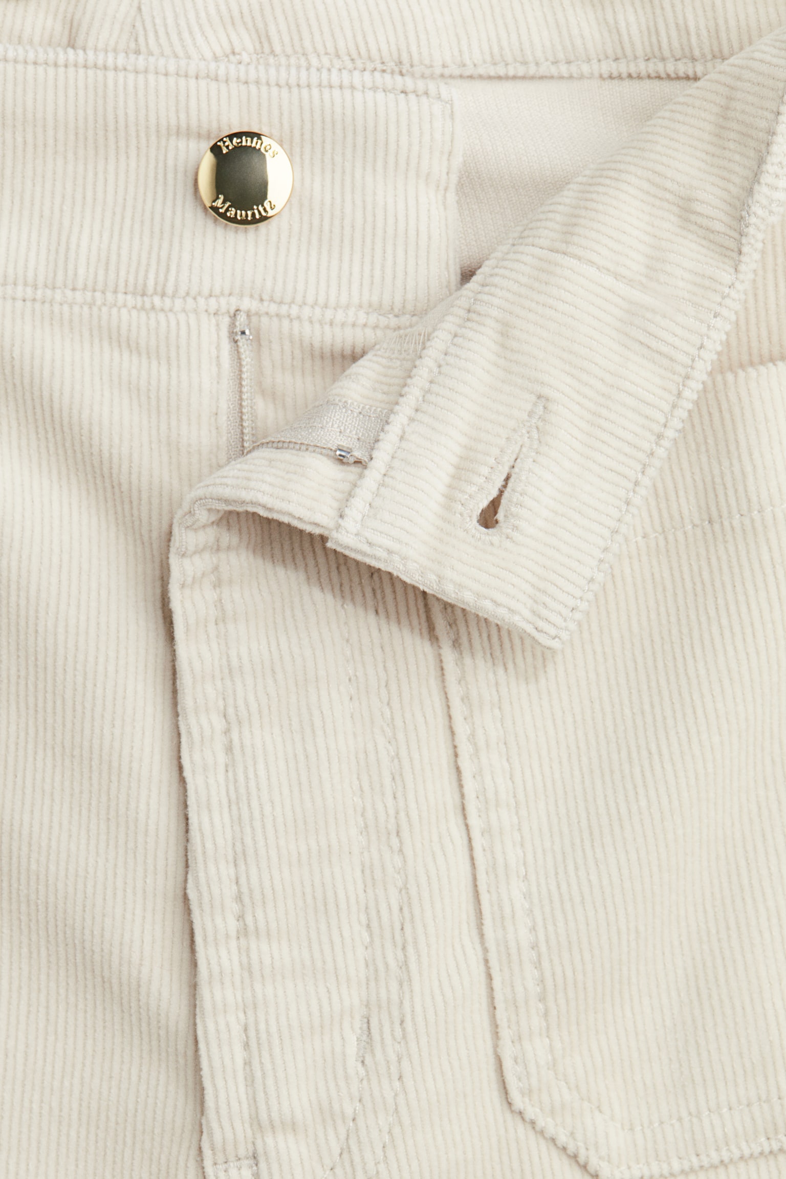 İspanyol Paça Fitilli Kadife Pantolon - Açık bej/Koyu yeşil/Lacivert/Koyu kahverengi - 6