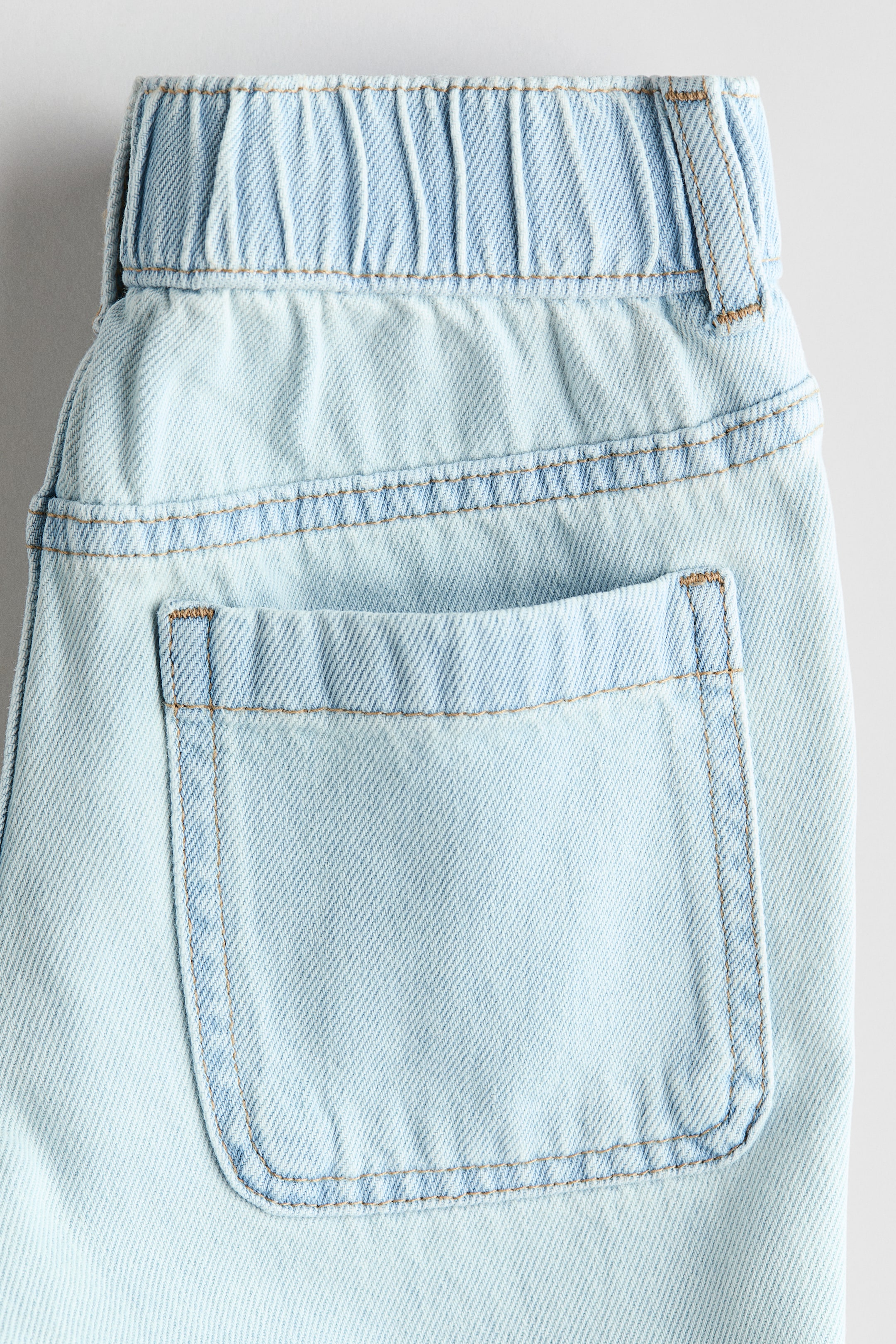 Embroidered-Detail Denim Shorts