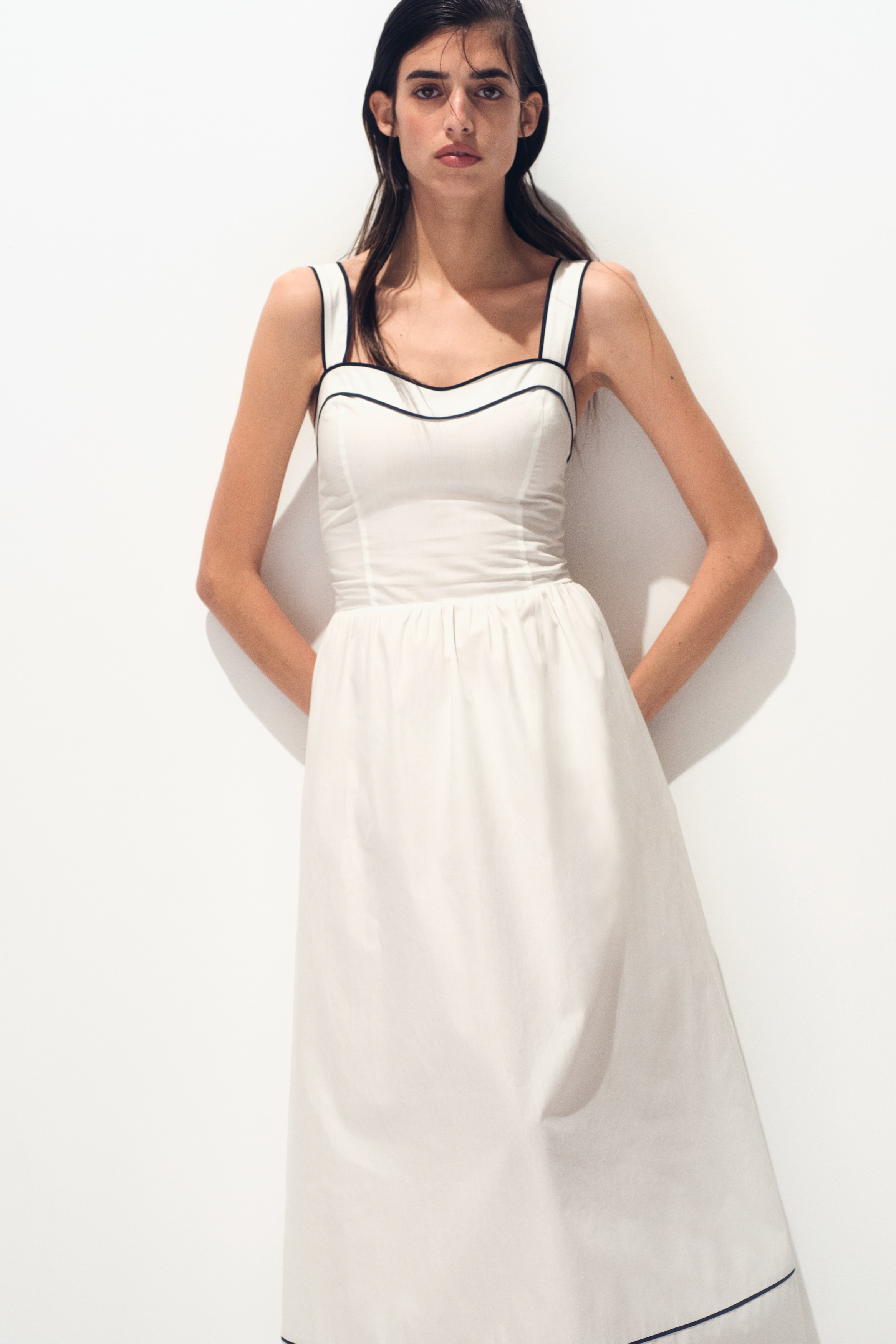 Cotton Dress with Flared Skirt from H&M - $44.99