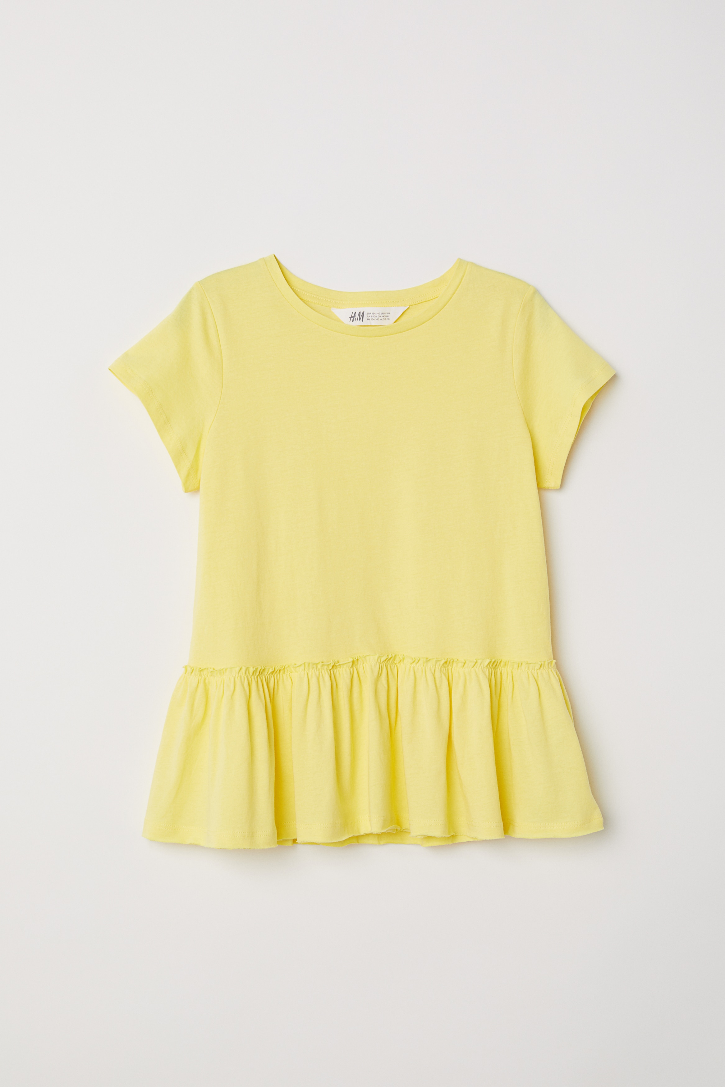 Yellow Peplum Top for kids | H&M US