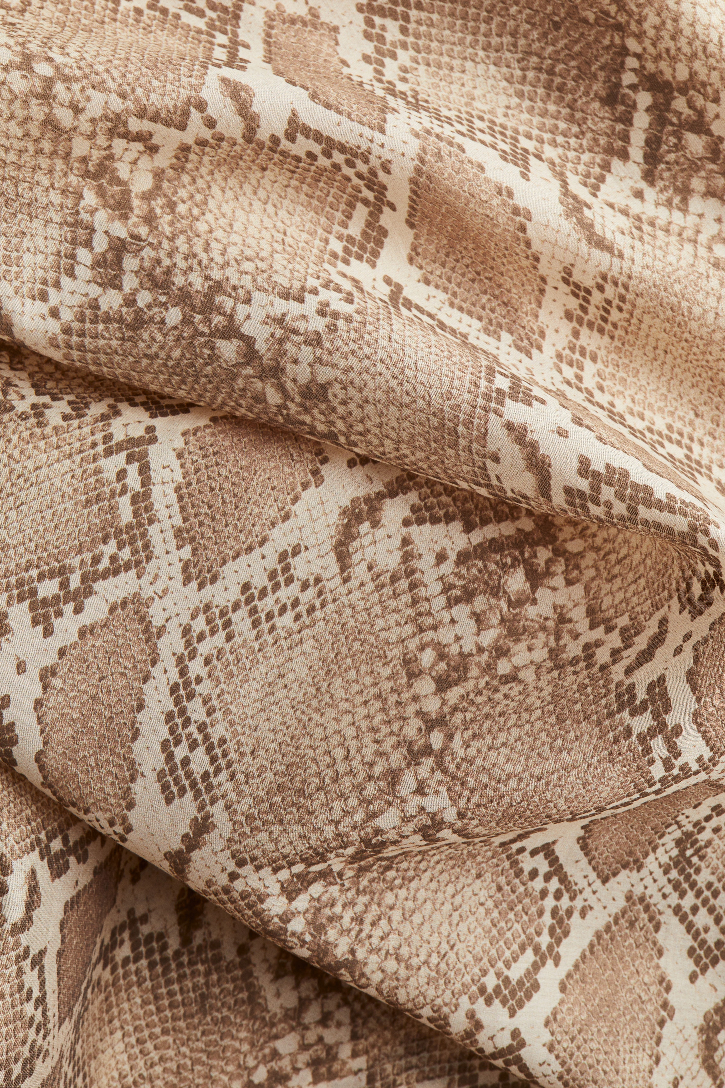 Women's Beige/snakeskin-patterned Slip Dress | H&M US