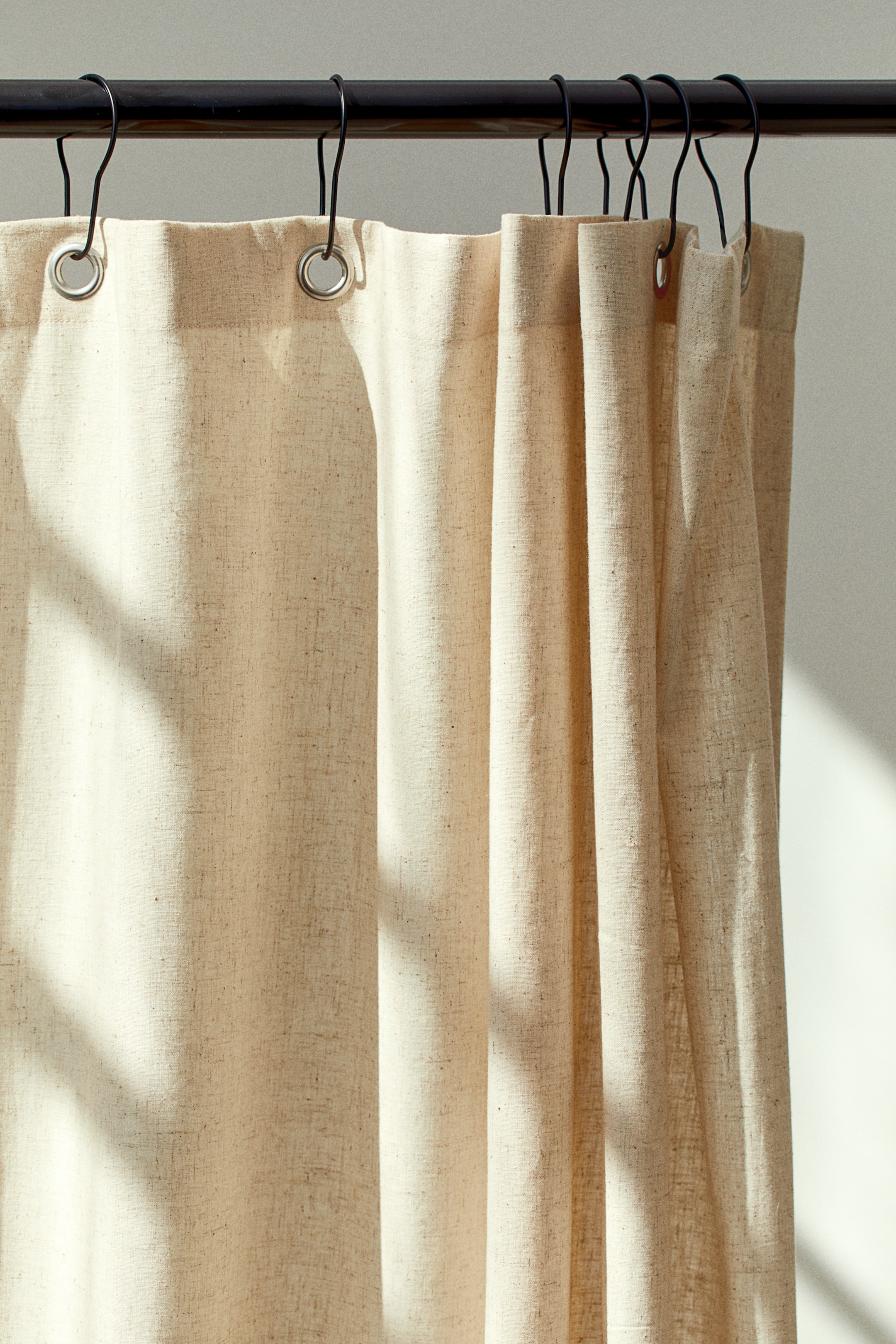 Linen-blend Shower Curtain