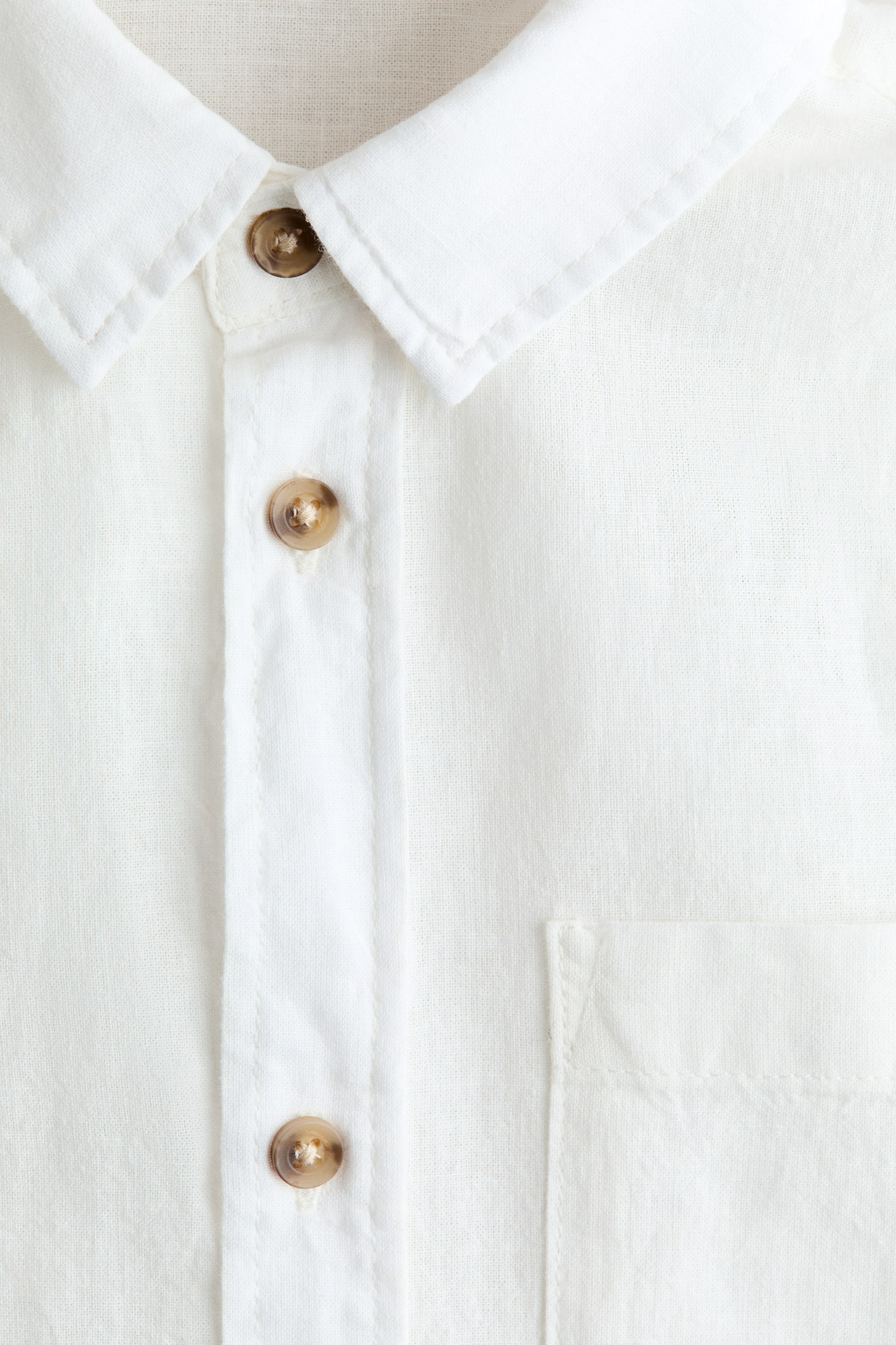 Linen-blend shirt - 2