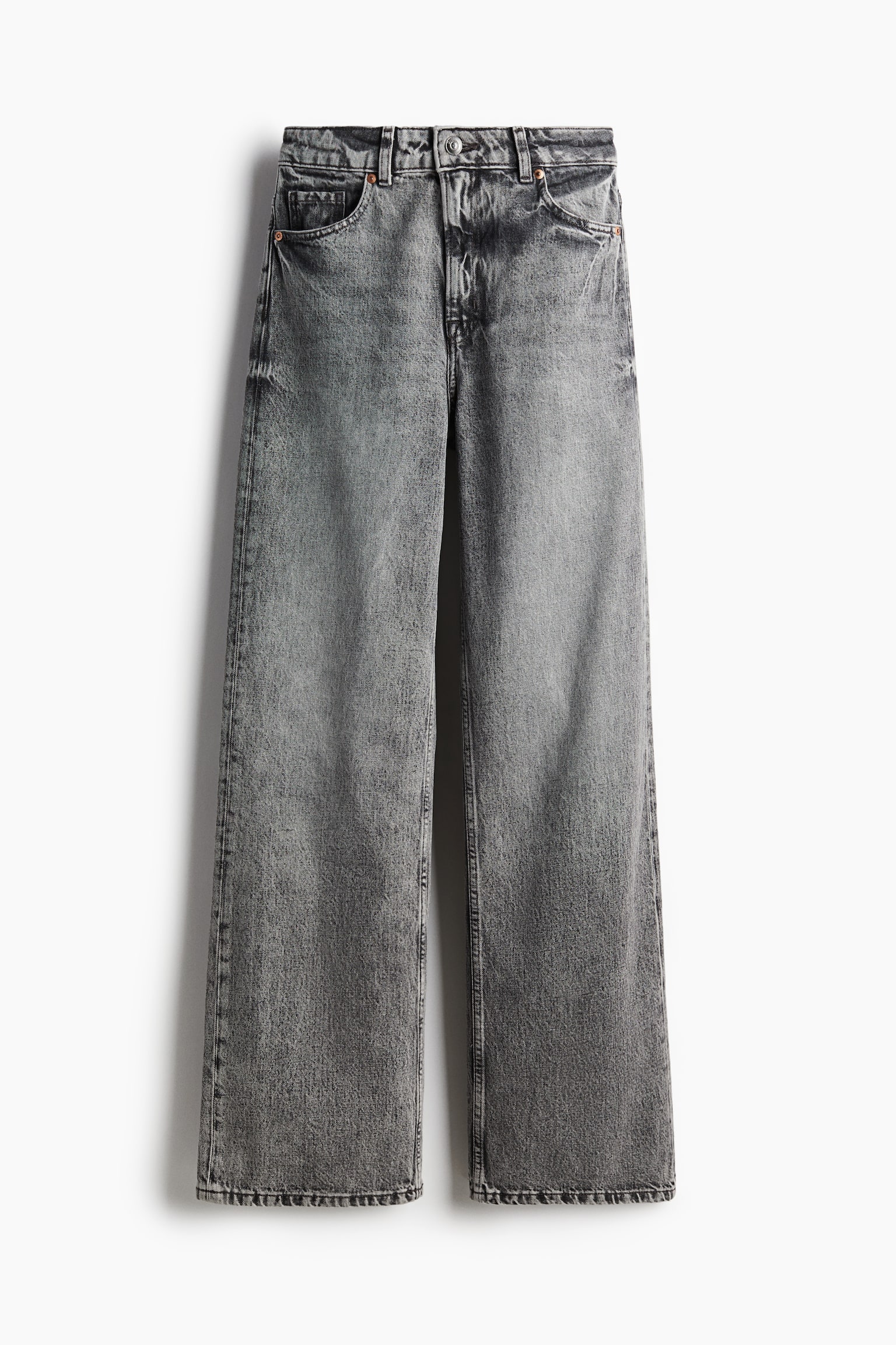 Wide High Jeans - Grey/Black/Denim blue/Black/Denim blue/Grey/Light denim blue/Dark denim blue/Light denim blue/Brown - 2