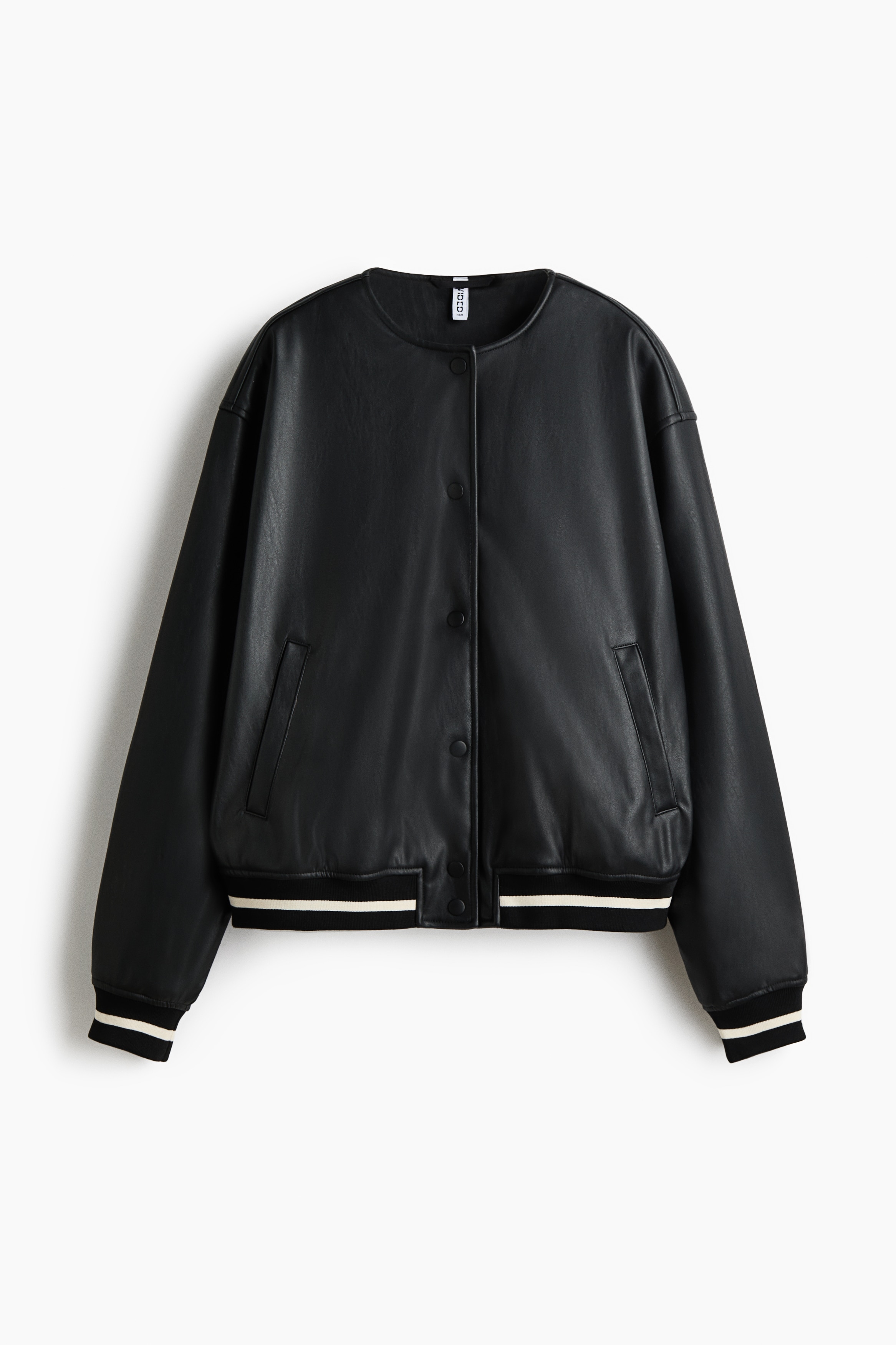 Coated bomber jacket - Black