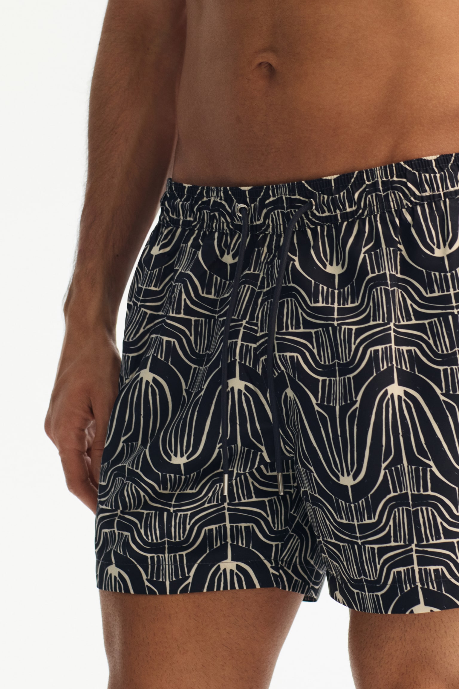 בגד ים - כחול נייבי/דוגמה/בורדו/דוגמה/תכלת/דוגמה - 4