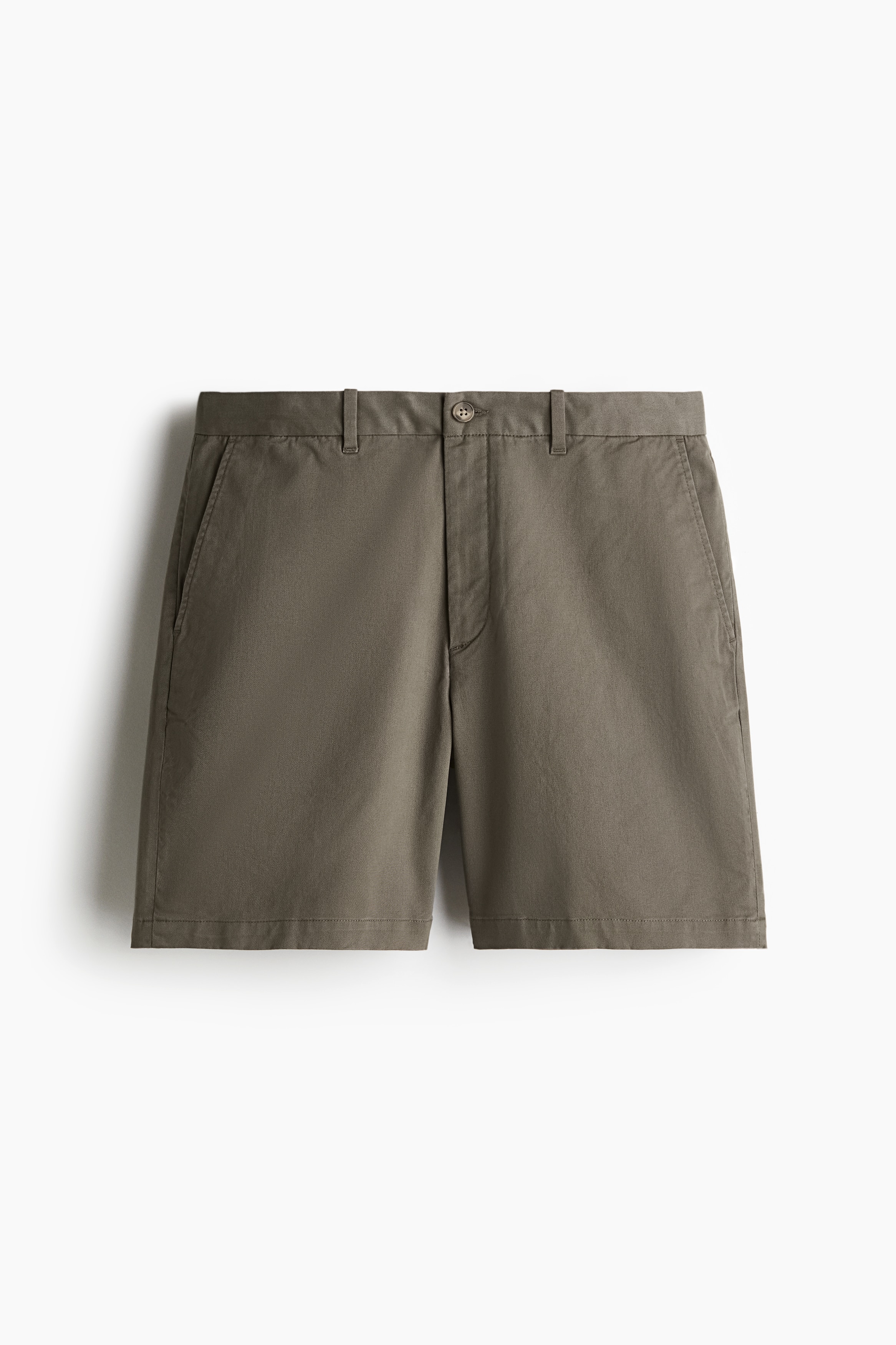 Calções chino Regular Fit - Verde caqui/Preto/Bege claro/Azul marinho/Branco