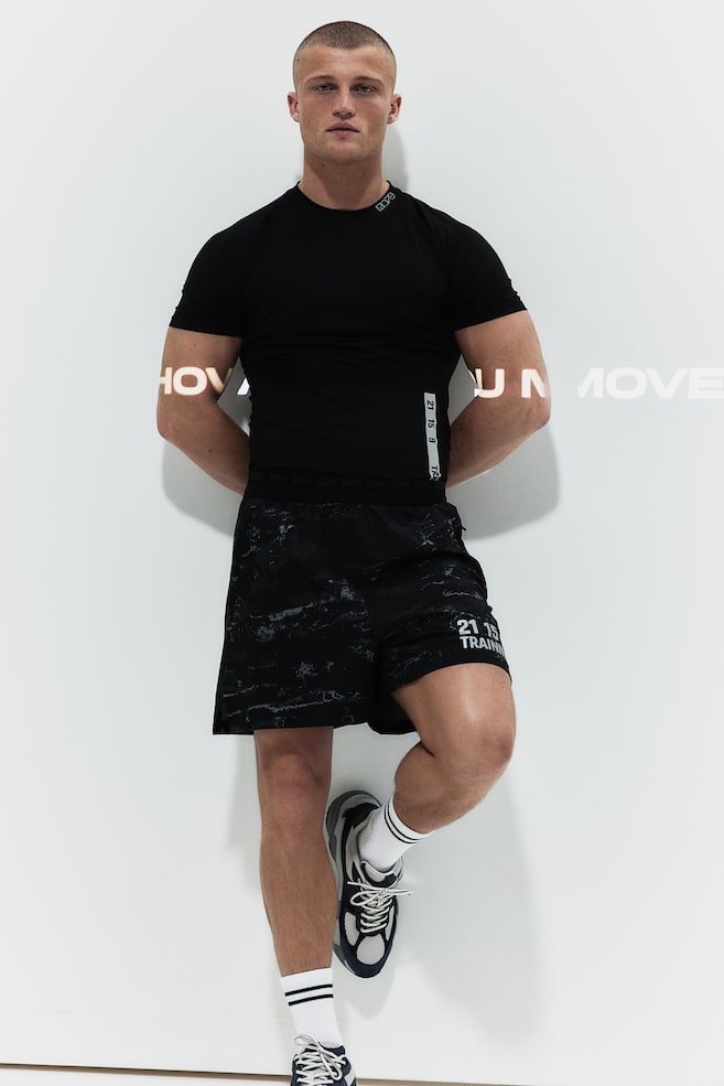 Shorts sportivi in DryMove™ - Black/Patterned/Nero/Training - 1