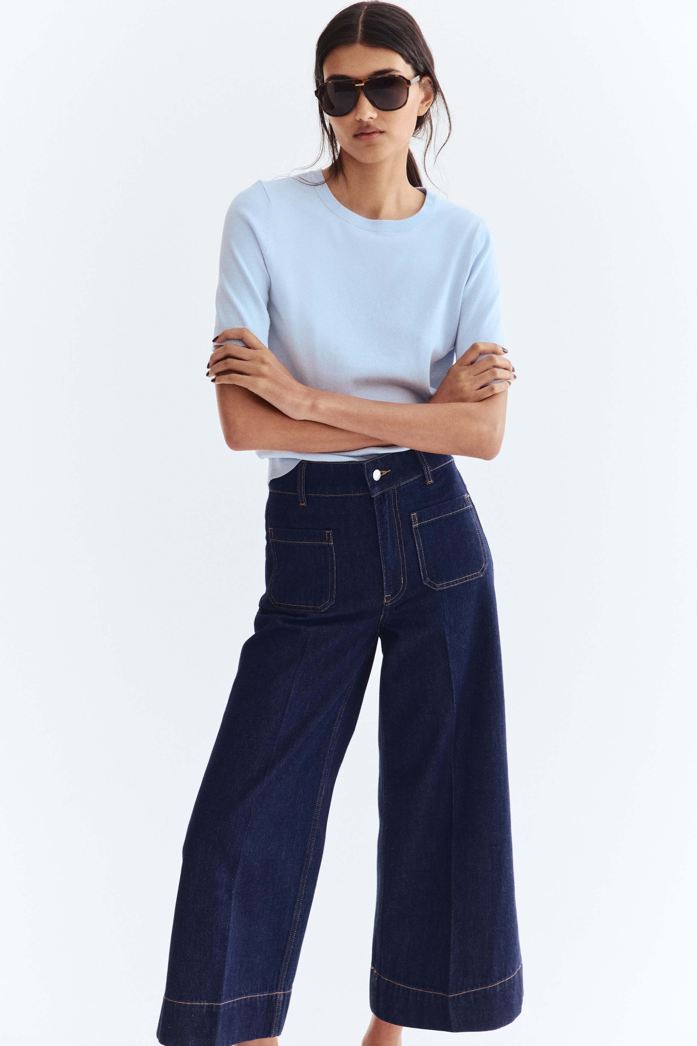 Fine-knit top