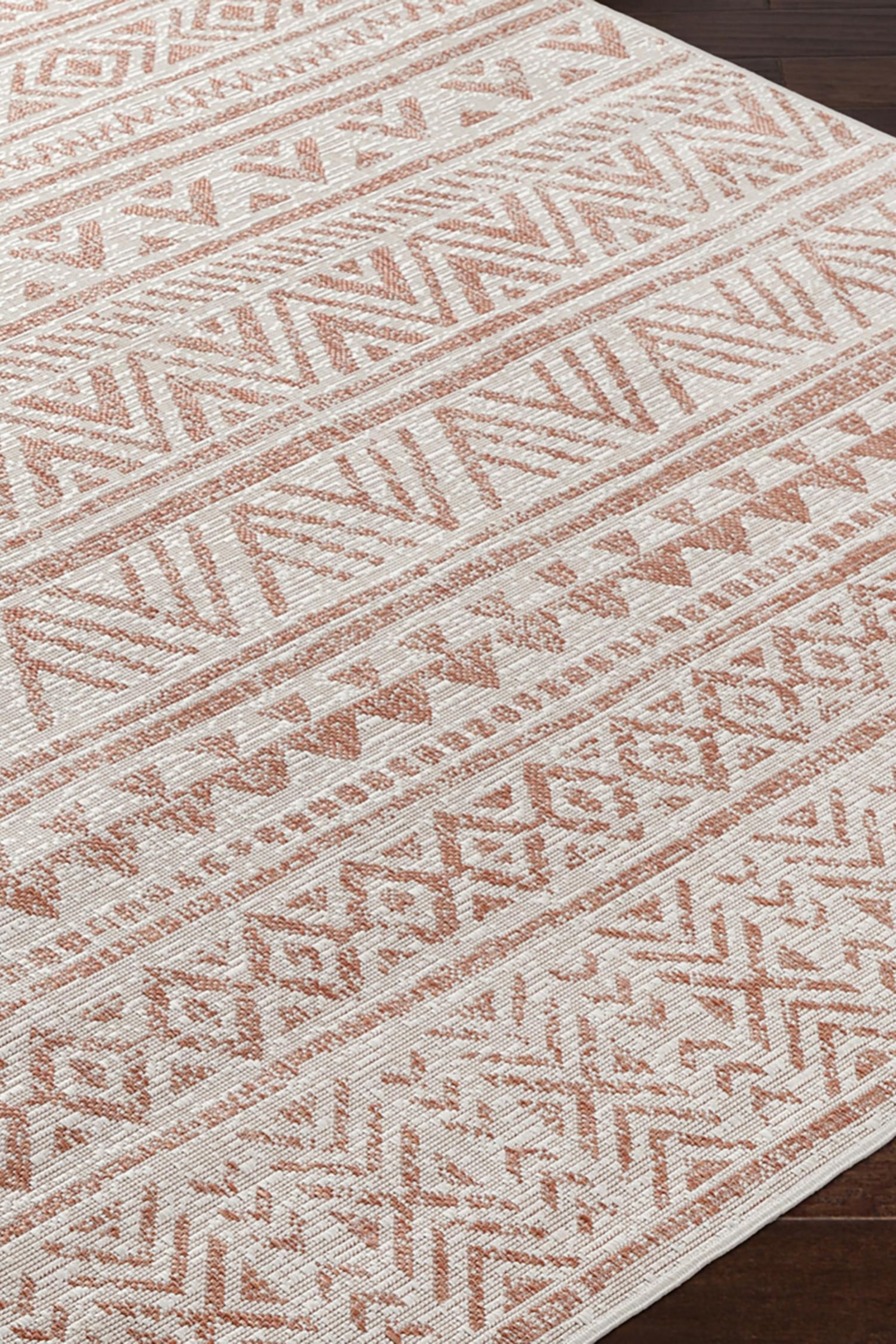 Diksha In- /outdoor Area Rug - Pink, Ivory - 5