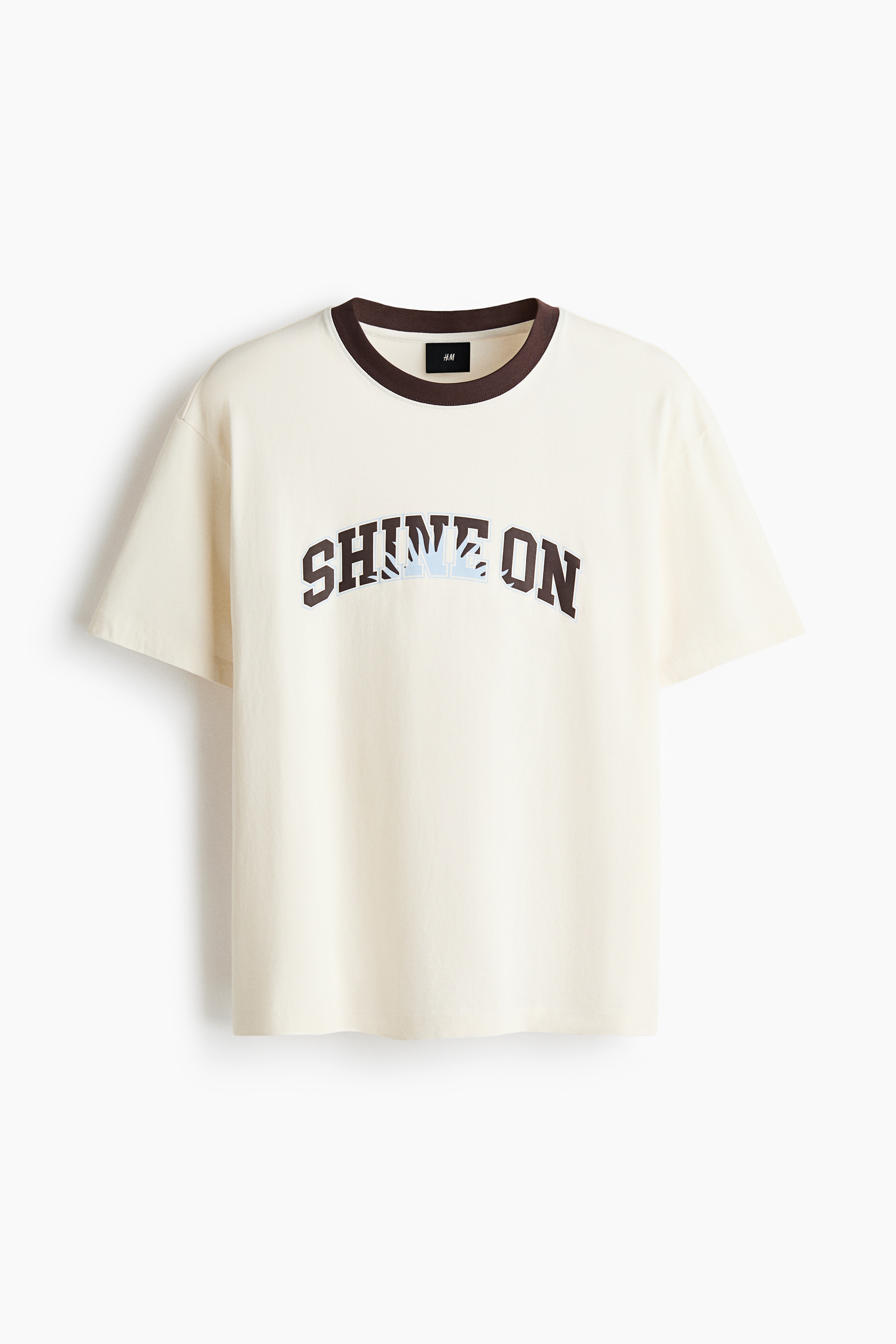 Loose Fit Printed T-shirt - Cream/Shine On/Rusty red/Euphoric