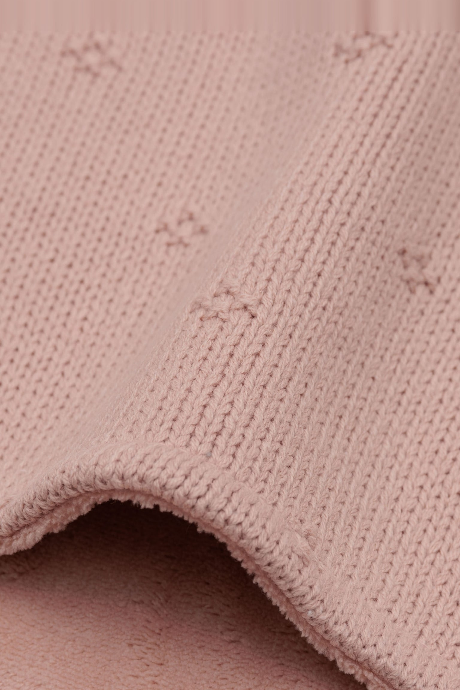 Blanket 100x150 - Cosy Knit - Wild Rose/Oatmeal/Biscuit/Ivory/Wild Rose/Sea Green/Ivory/Sea Green/Ivory/Check Knit/biscuit/Check Knit/oatmeal - 5