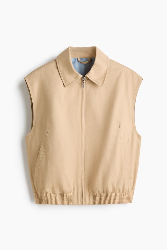 Женские жилеты H&M Cotton Vest with Collar
