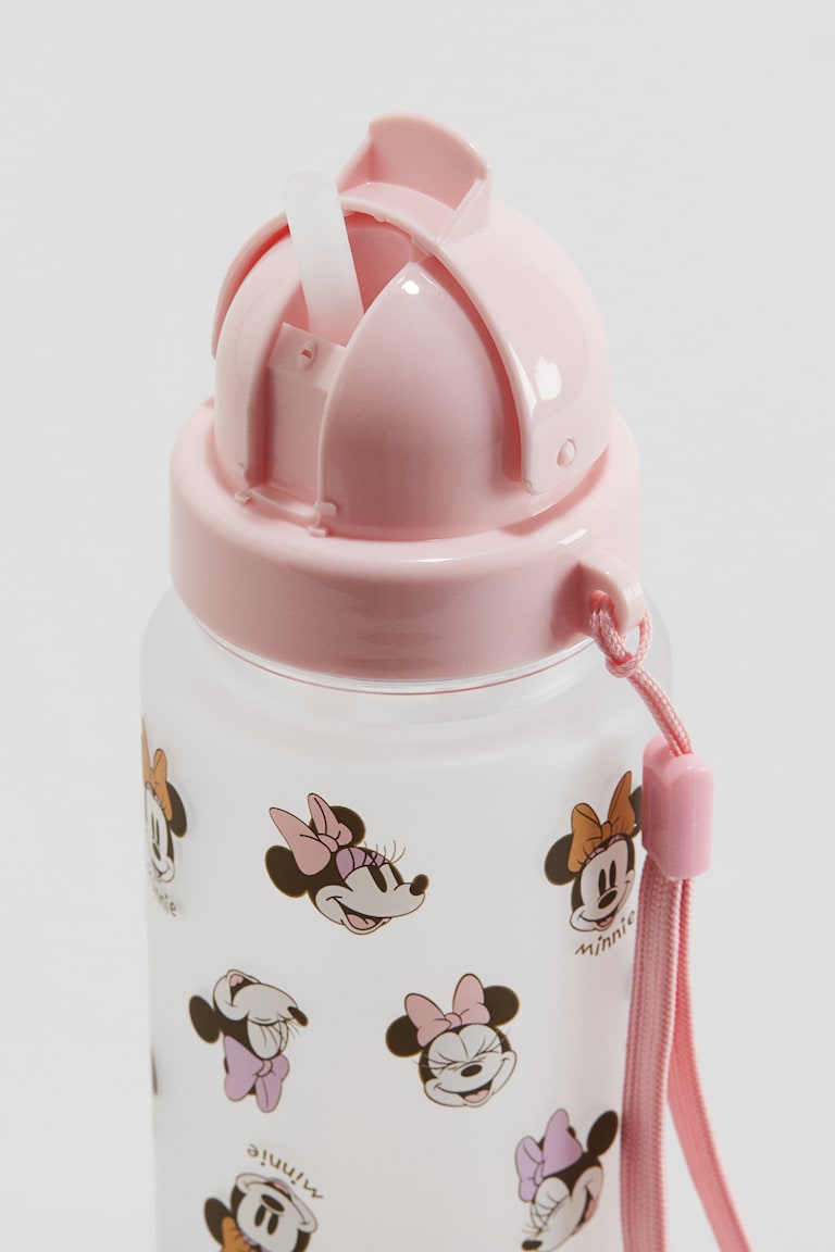 Light pink/Minnie Mouse Printed Water Bottle for kids 84g H&M CA
