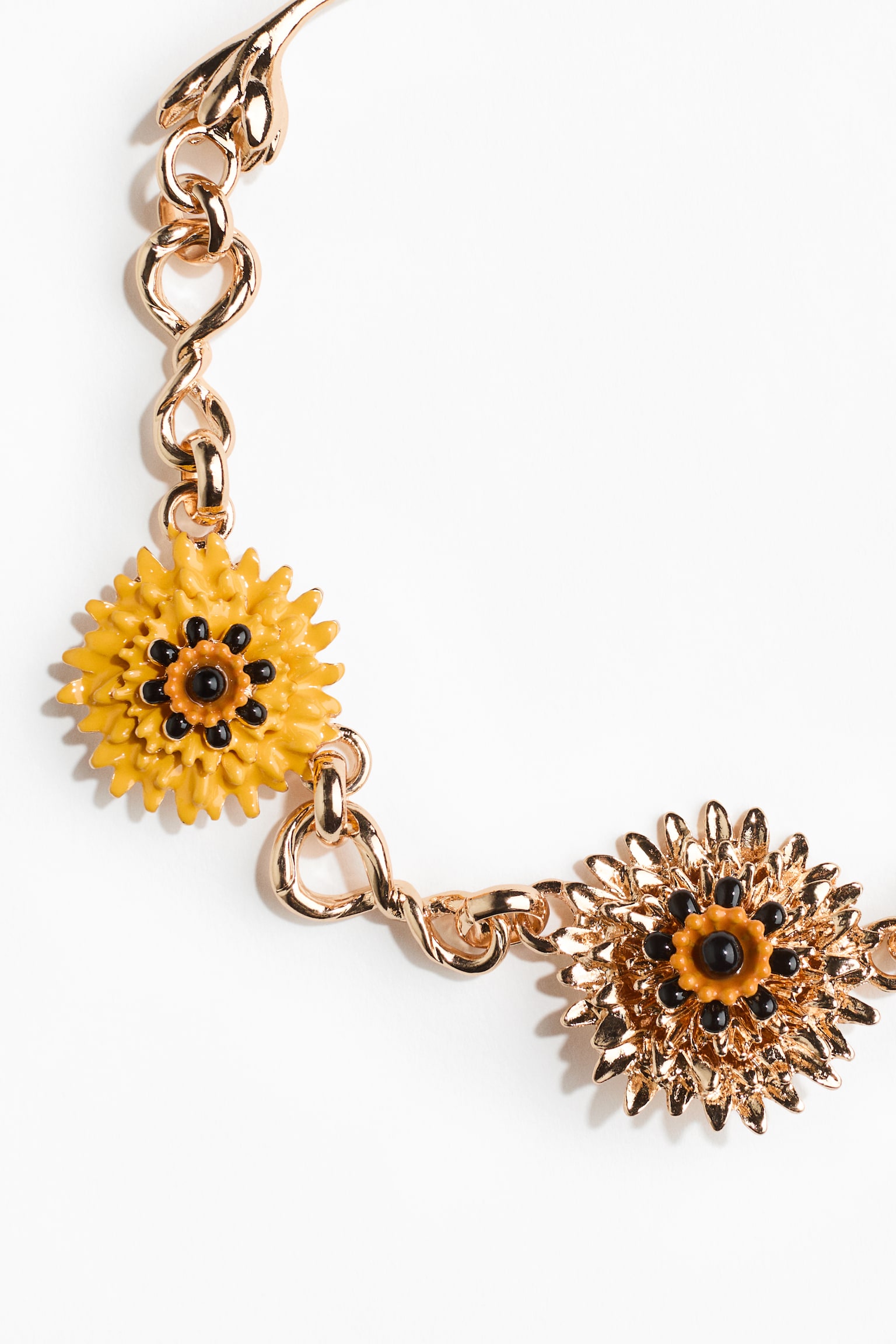 Short charm necklace - Gold-coloured/Yellow - 3