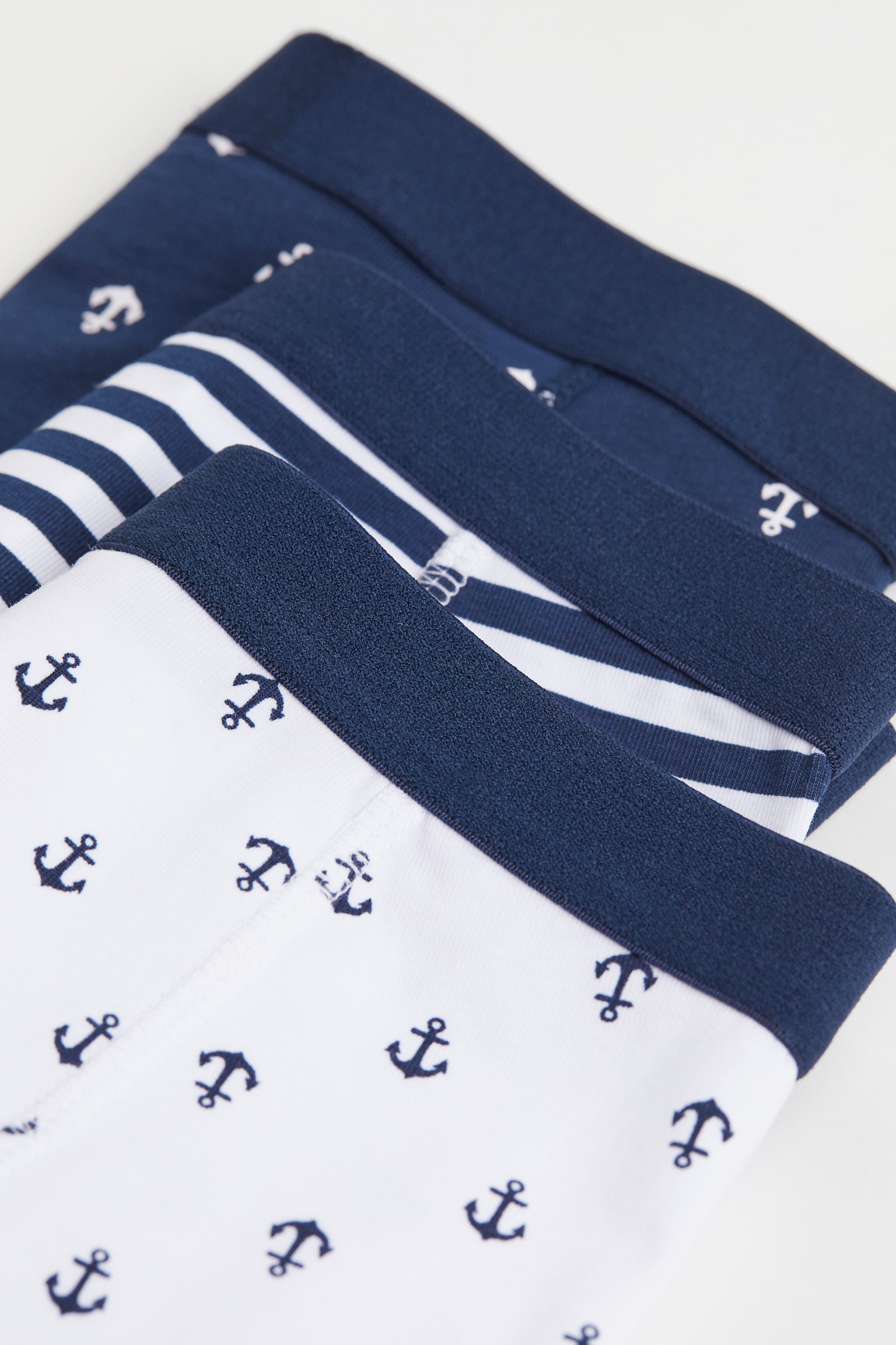 5-pack Boxer Briefs - Dark blue/Anchors/White/Dinosaurs/Blue/Tractors - 2