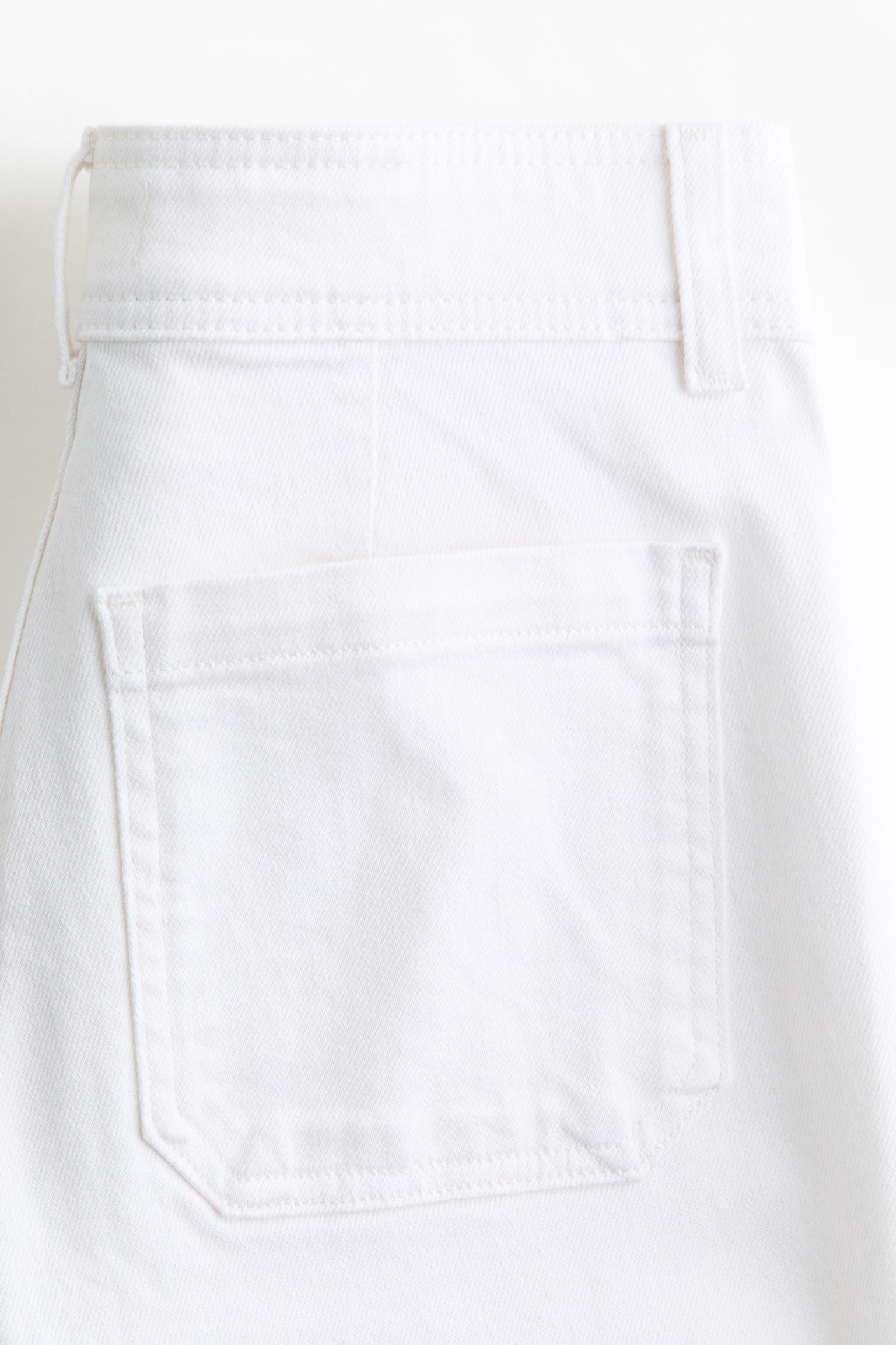 Jean évasé taille haute - Blanc/Bleu denim/Bleu denim foncé/Bleu denim foncé/Blanc/Rose pêche - 4