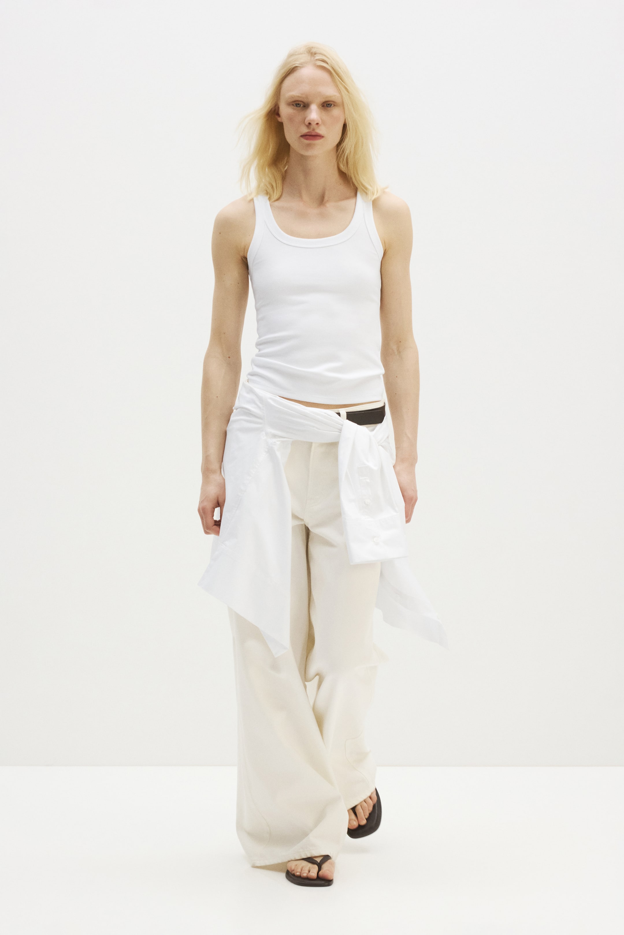 Cooling Slim-Fit Ribbed Tank Top
