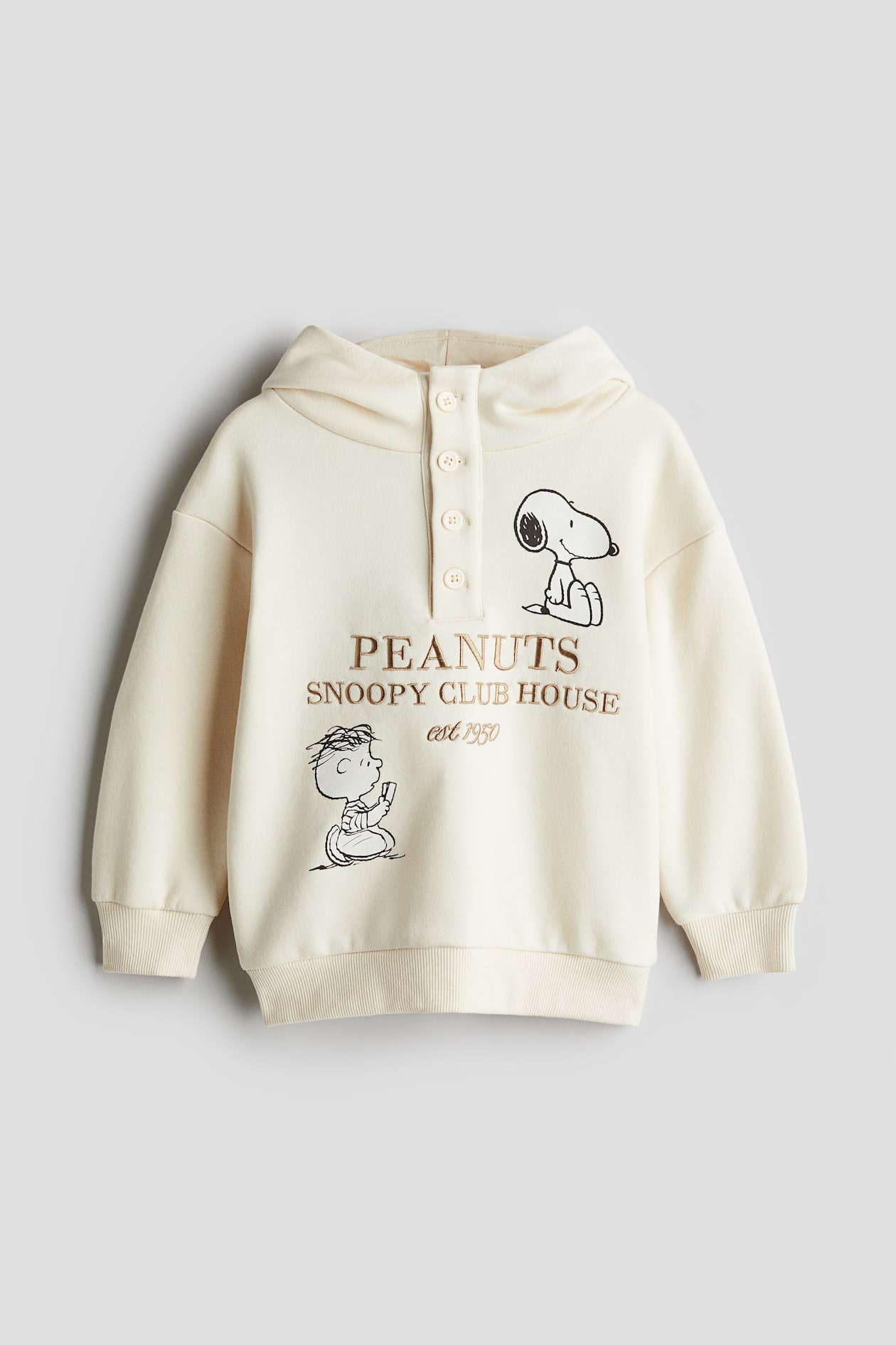Hoodie with Motif White/Snoopy Kids H&M PH