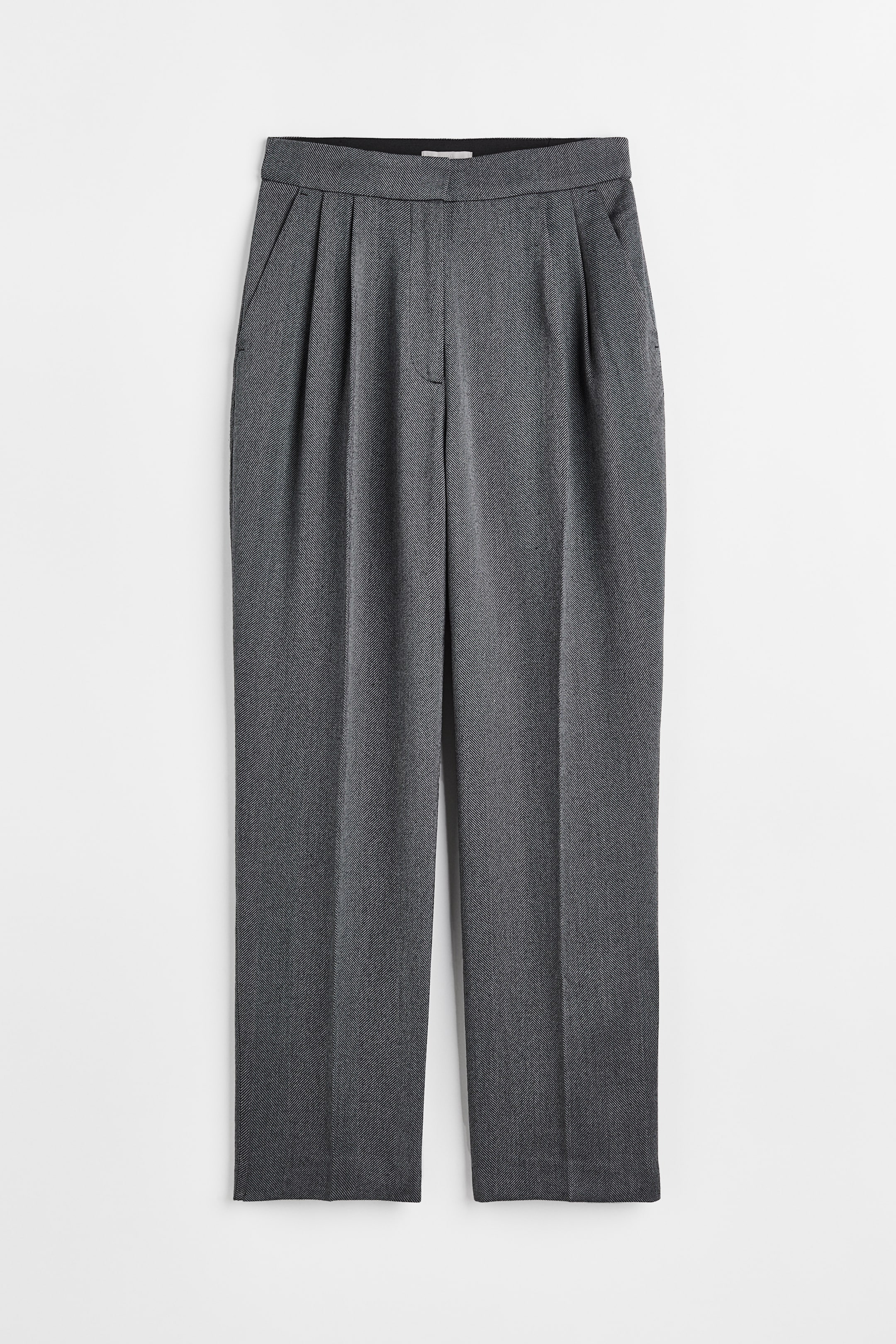 View larger image: Tailored trousers - Dark grey - Ladies | H&M IN 1
