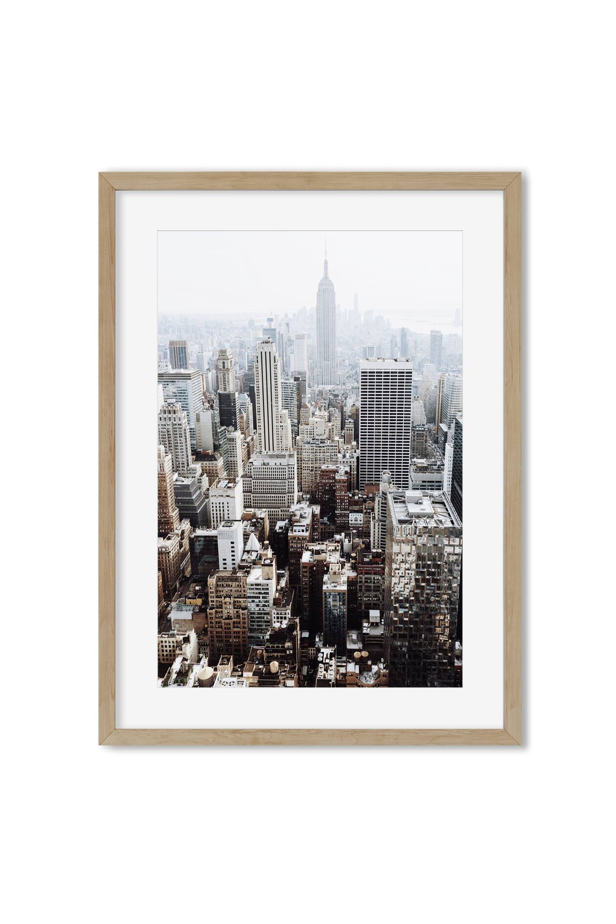 Manhattan View Art Print - A modern art print, unframed. - ABSTRACT ...