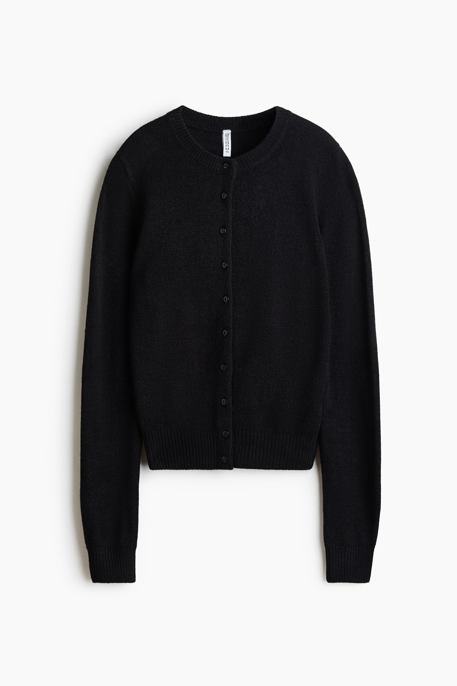 Textured-knit cardigan - Black/Navy blue/Dark khaki green/Burgundy/Light blue