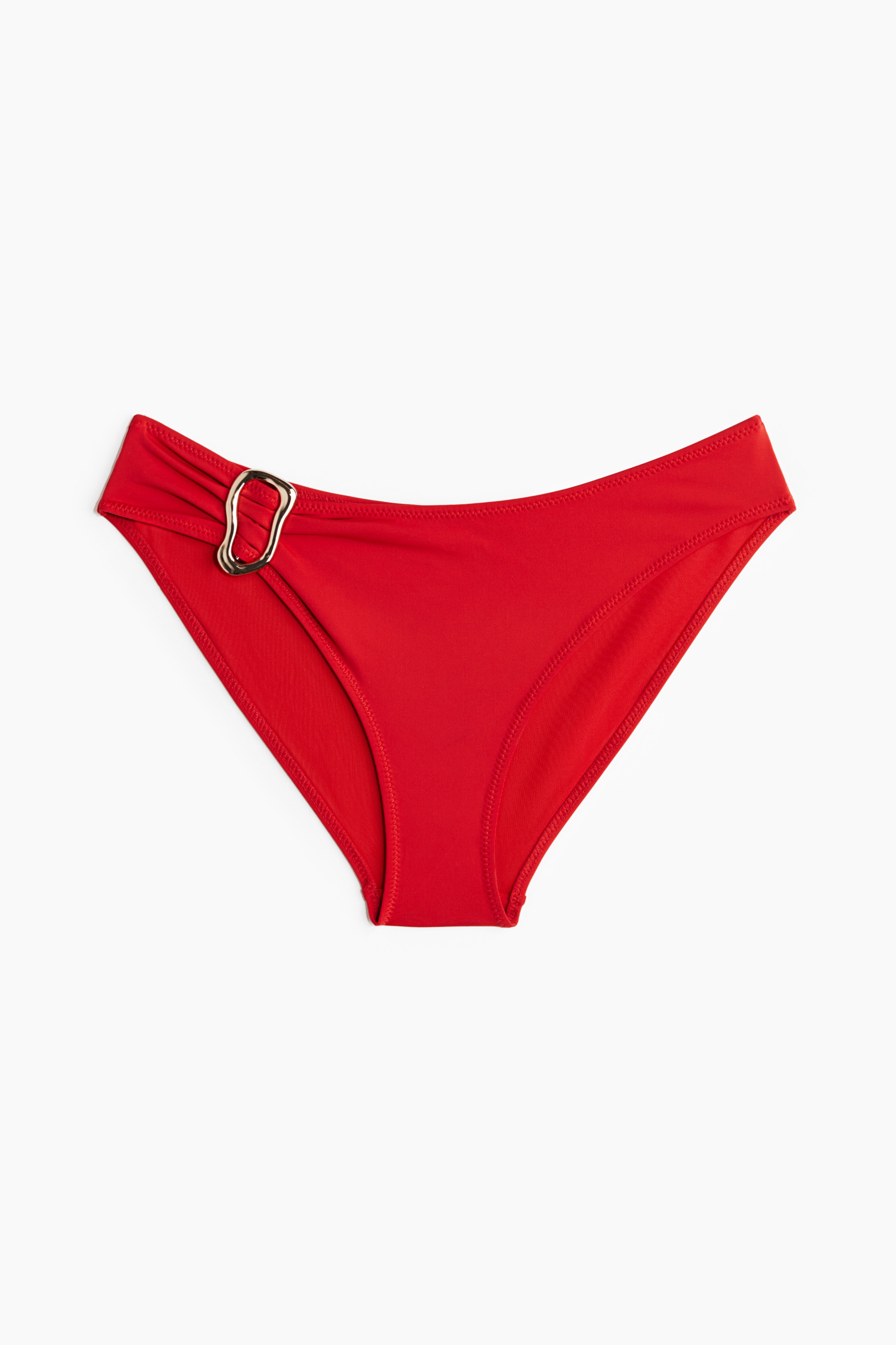 Cheeky Bikini Bottoms - Red/Dark brown