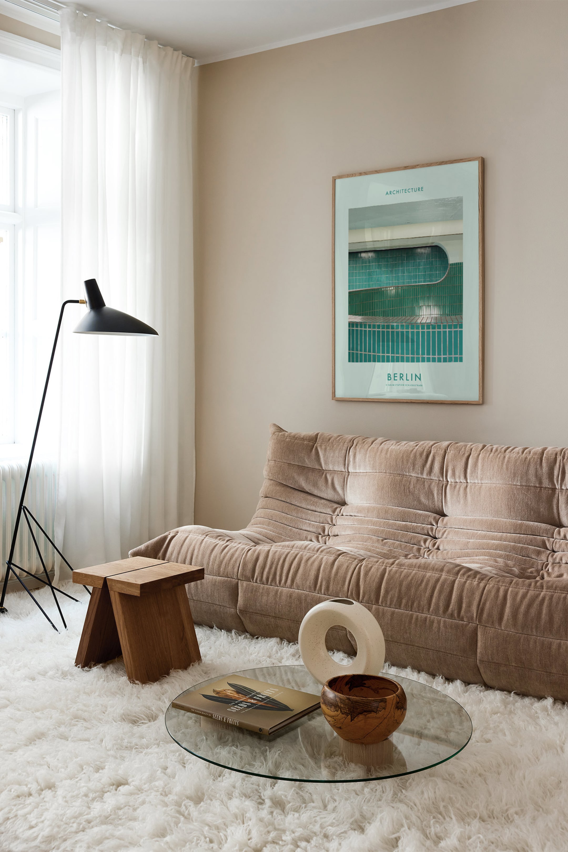 Näytä suurempi kuva: U-bahn Schlossstrasse Juliste - Vihreä/beige - Postery - Home All | H&M FI 1