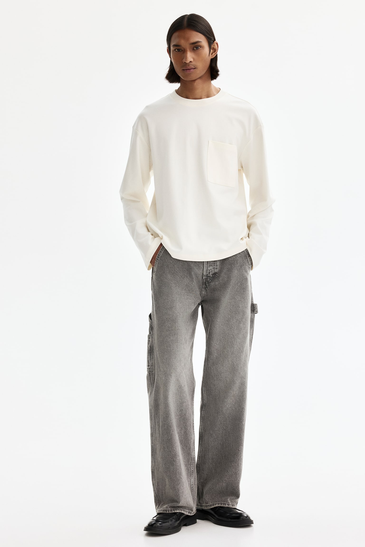 Loose Carpenter Jeans - Γκρι/Σκούρο μπλε denim - 1