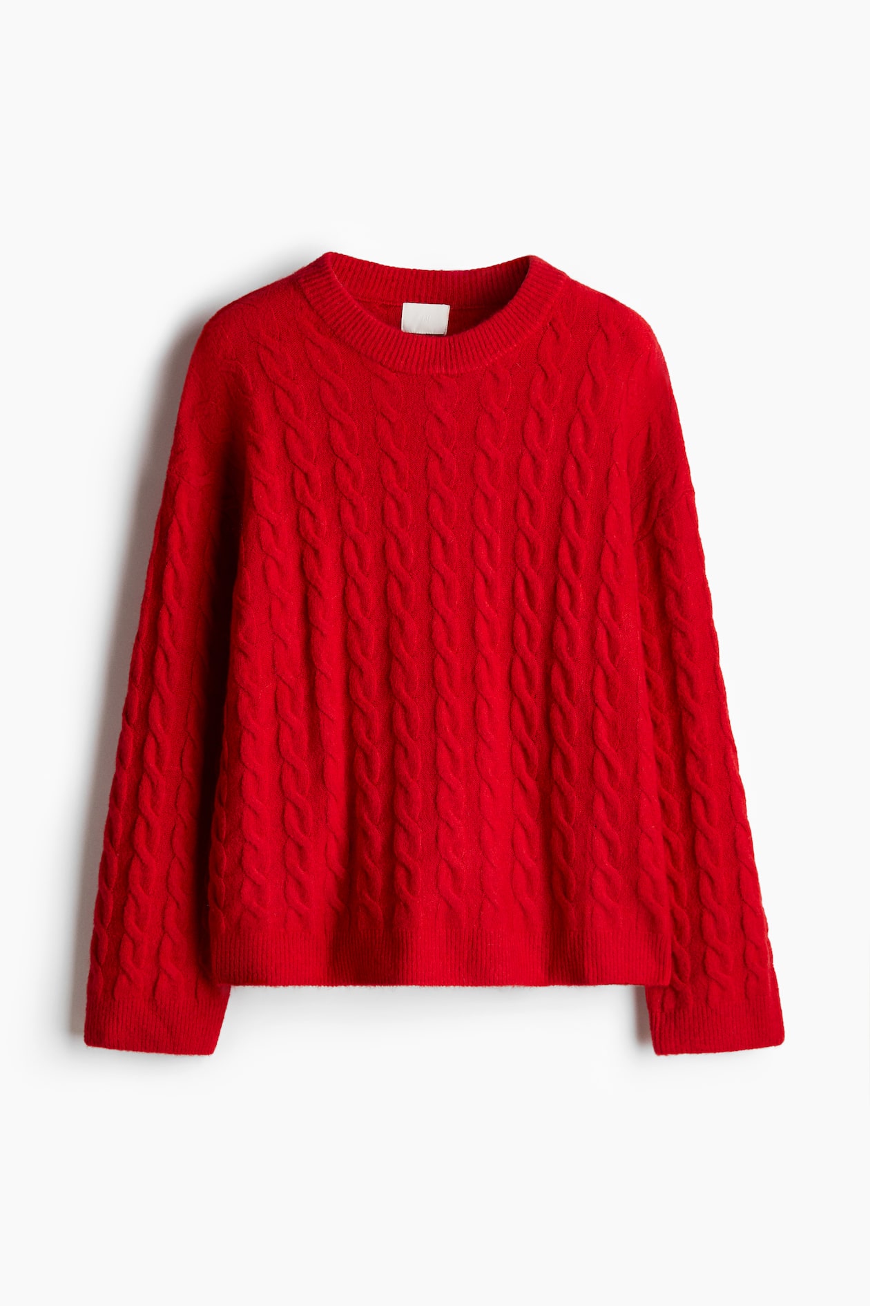 ケーブルニットセーター - レッド - レディース | H&M JP