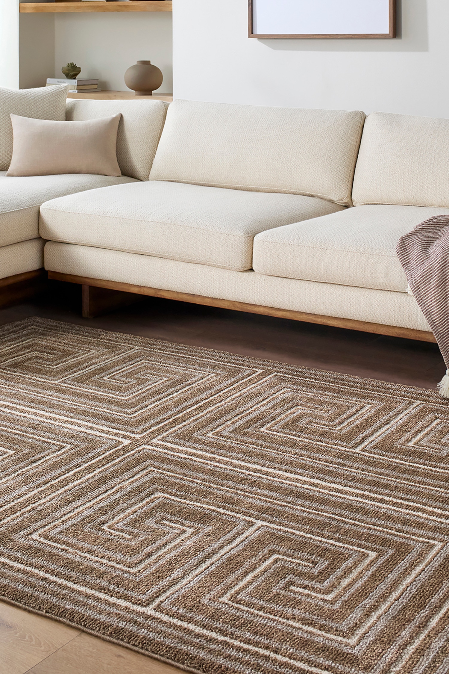 La Luna Global Graphic Rug - Brown